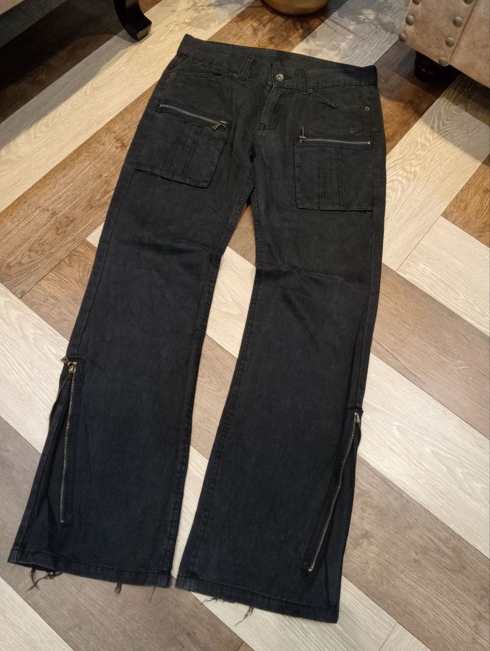 semanticdesign SEMANTIC DESIGN JAPAN 6 POCKET FADED BLACK PANTS Size US 33 - 2 Thumbnail
