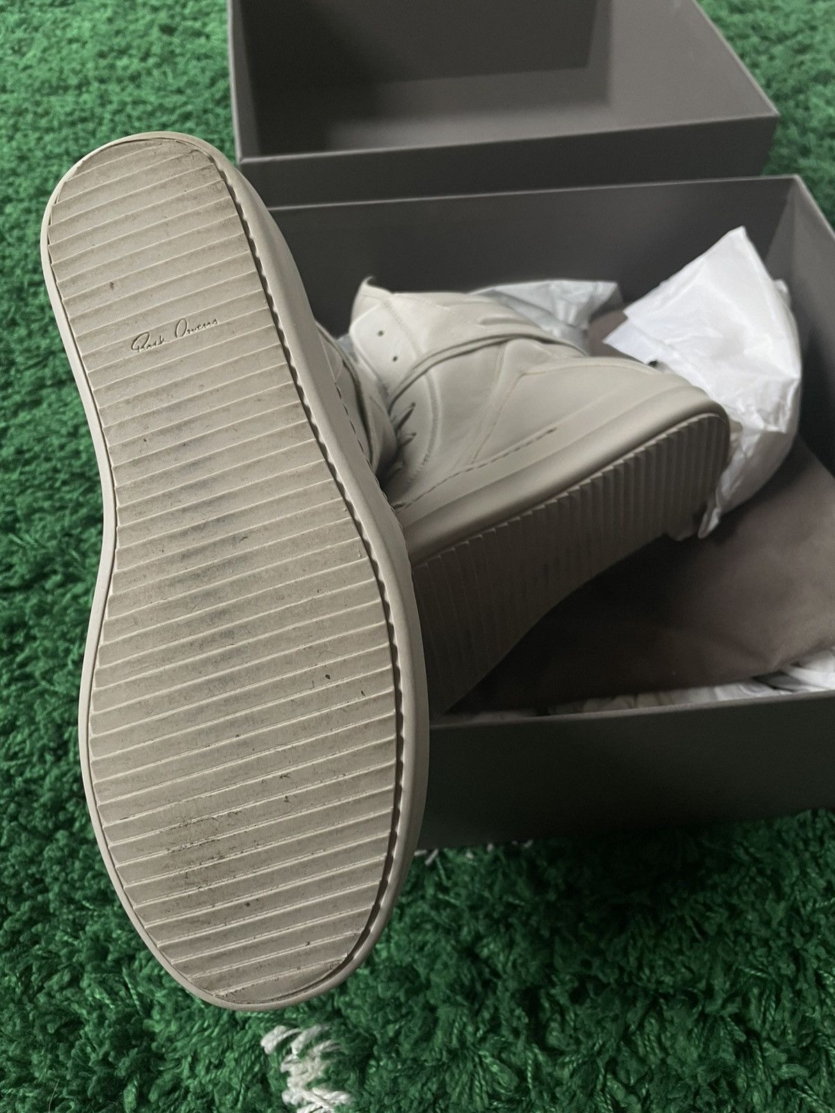 Rick Owens Rick Owens geobasket milk EU41 Size US 8 / EU 41 - 4 Thumbnail