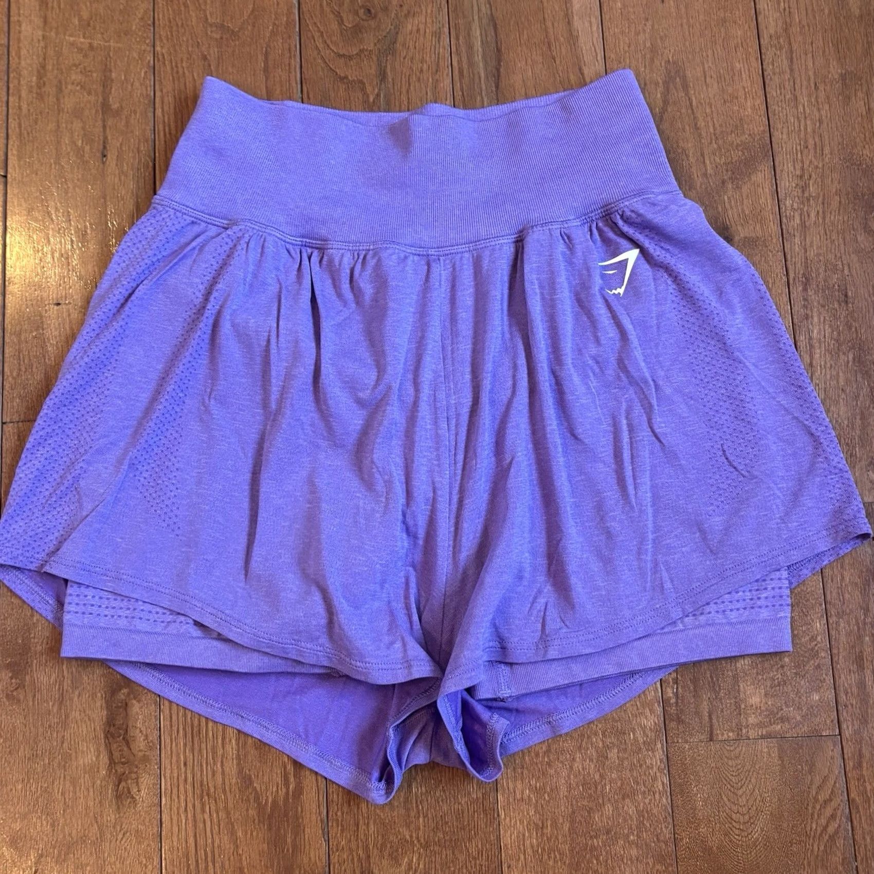 Gymshark Gymshark Vital Seamless 2.0 2-In-1 Shorts Lavender Purple sz L / 5" ins Womens Size 40" / US 18 - 3 Thumbnail