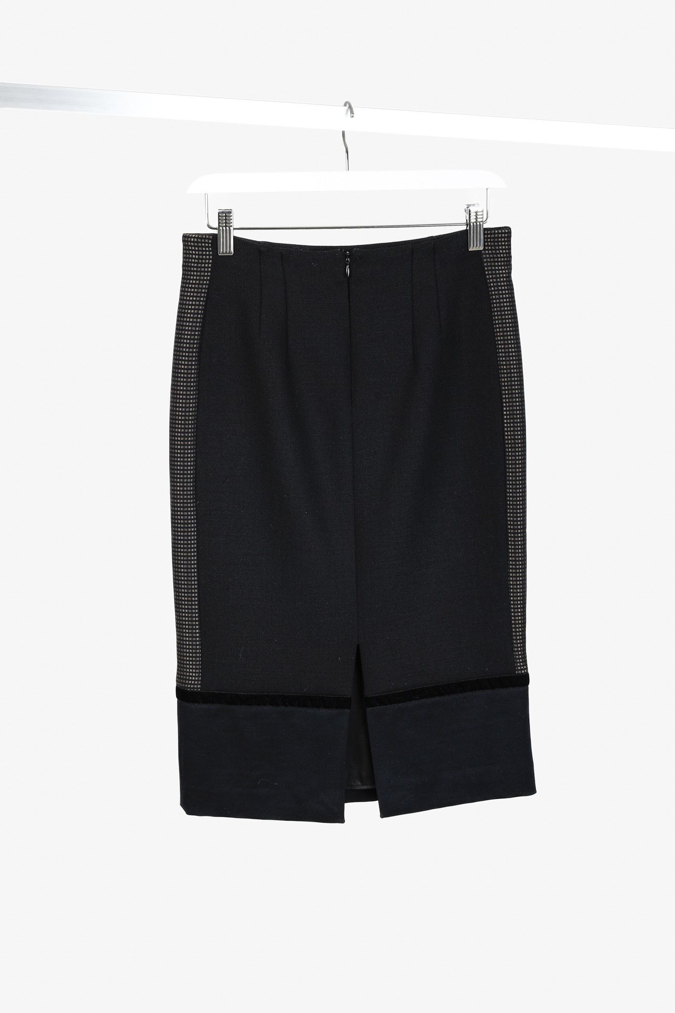 Etro Etro Black Pencil Metallic Trim Skirt Size 27" / US 4 / IT 40 - 2 Thumbnail
