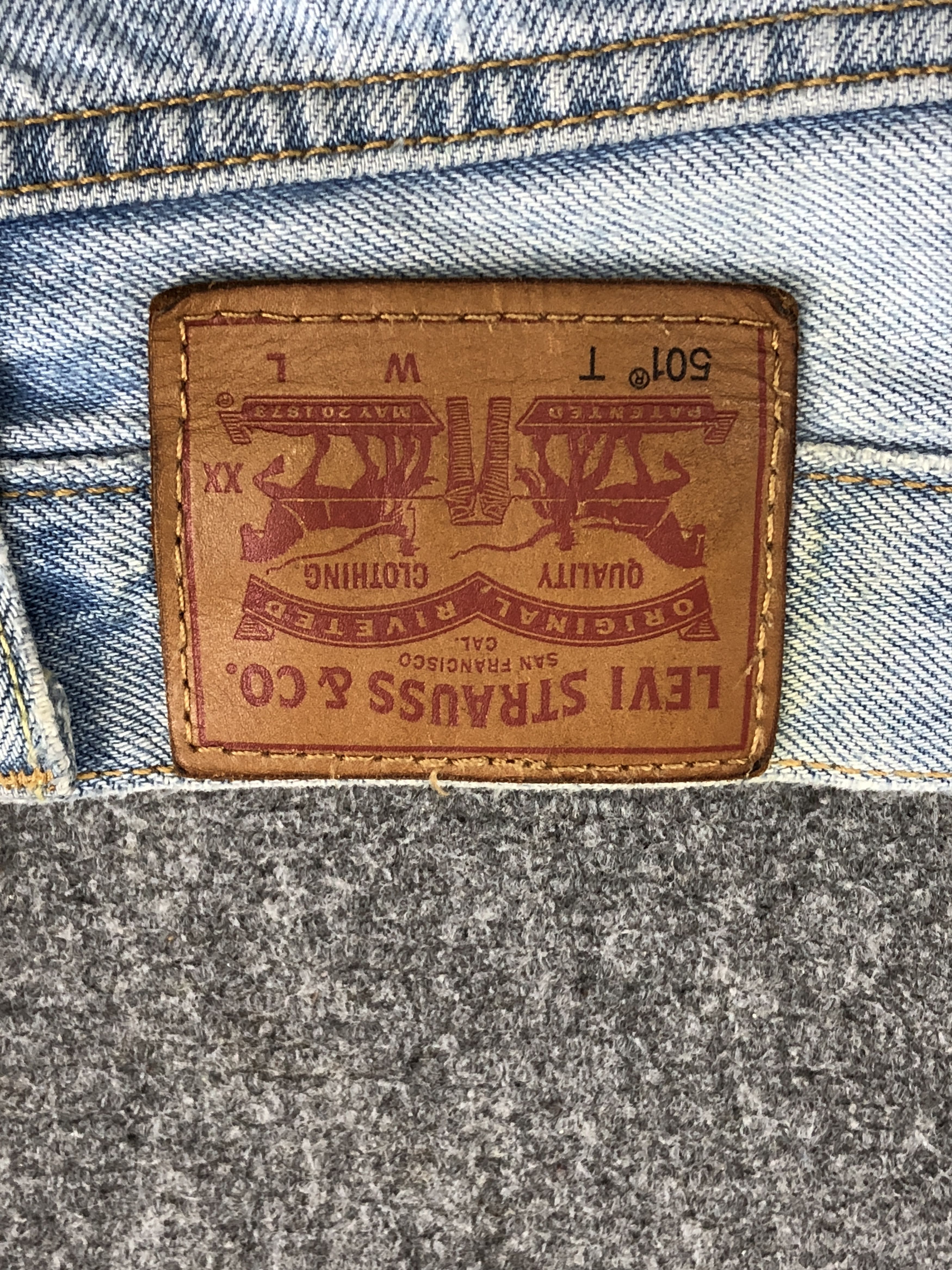 Levi's Vintage Distressed Levis 501 T Light Wash Jeans DP2465 Size US 30 / EU 46 - 5 Thumbnail