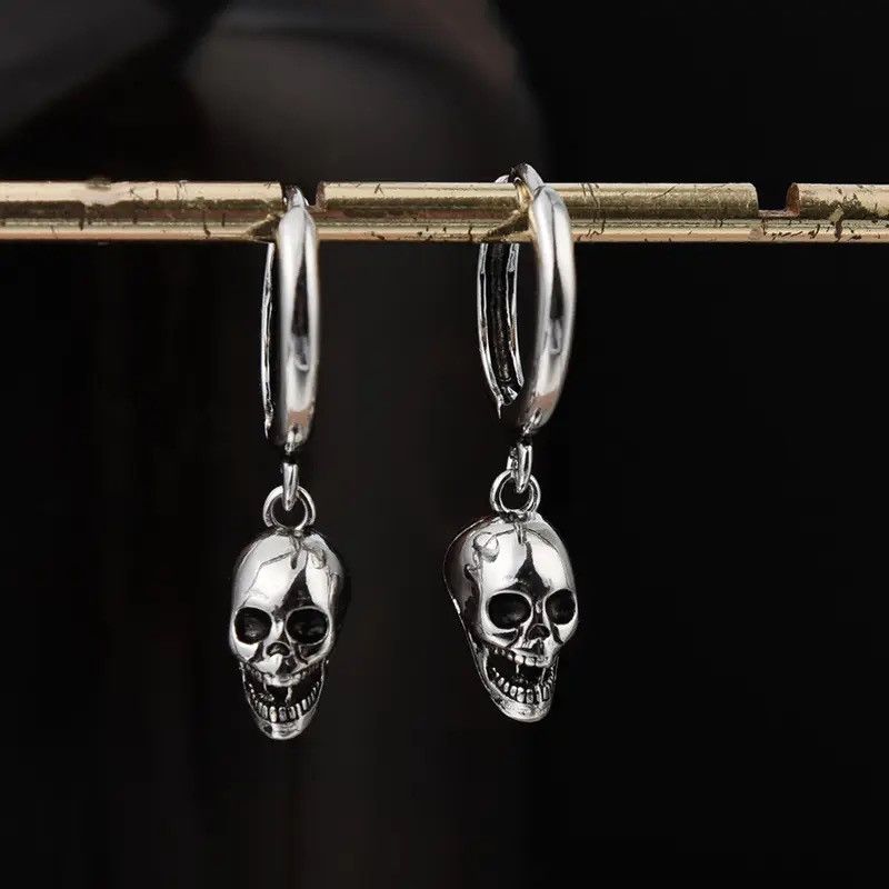 Jewelry × Vintage New Vintage Skull Earrings Size ONE SIZE - 1 Thumbnail