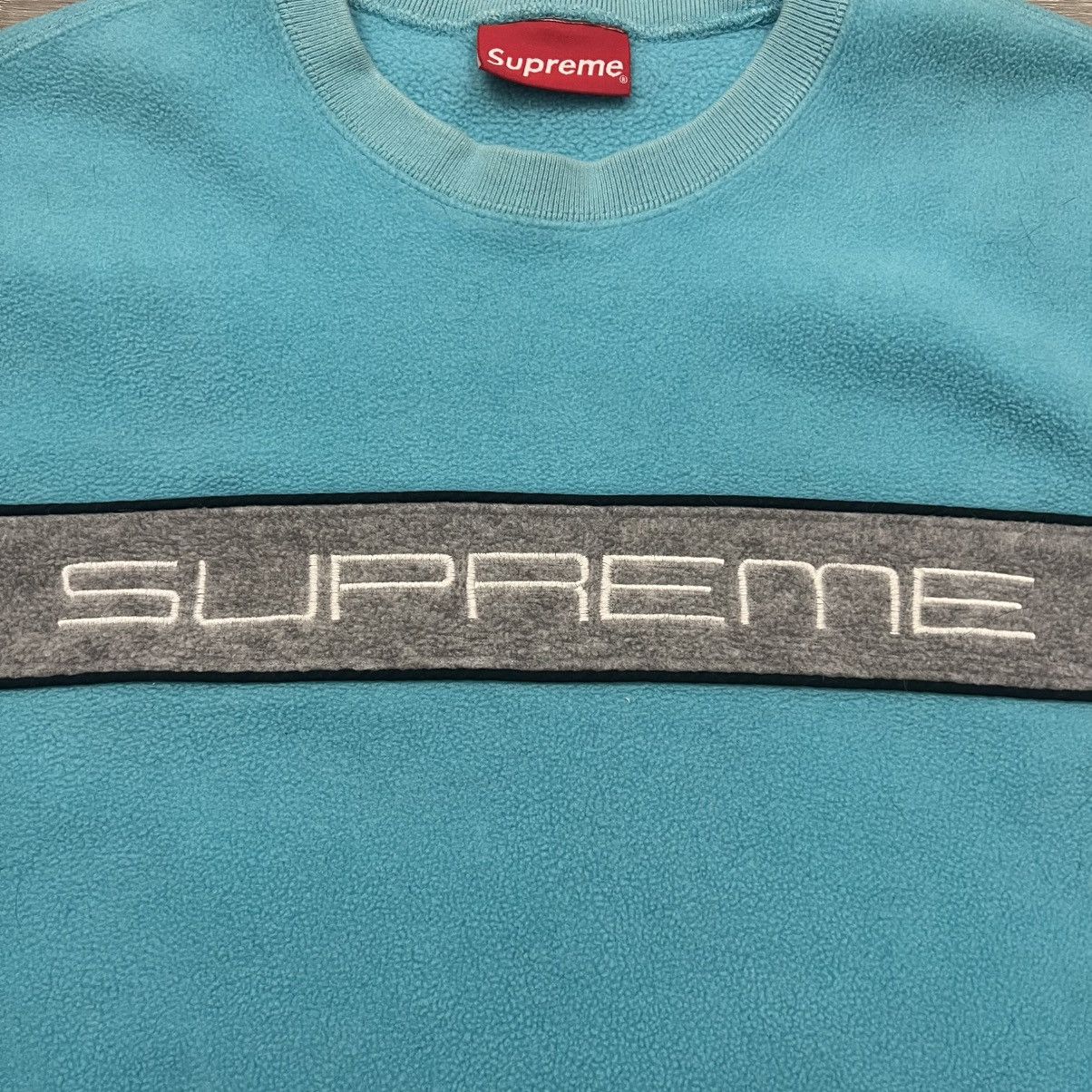 Supreme Supreme Polartec Logo Crewneck Size US M / EU 48-50 / 2 - 3 Thumbnail