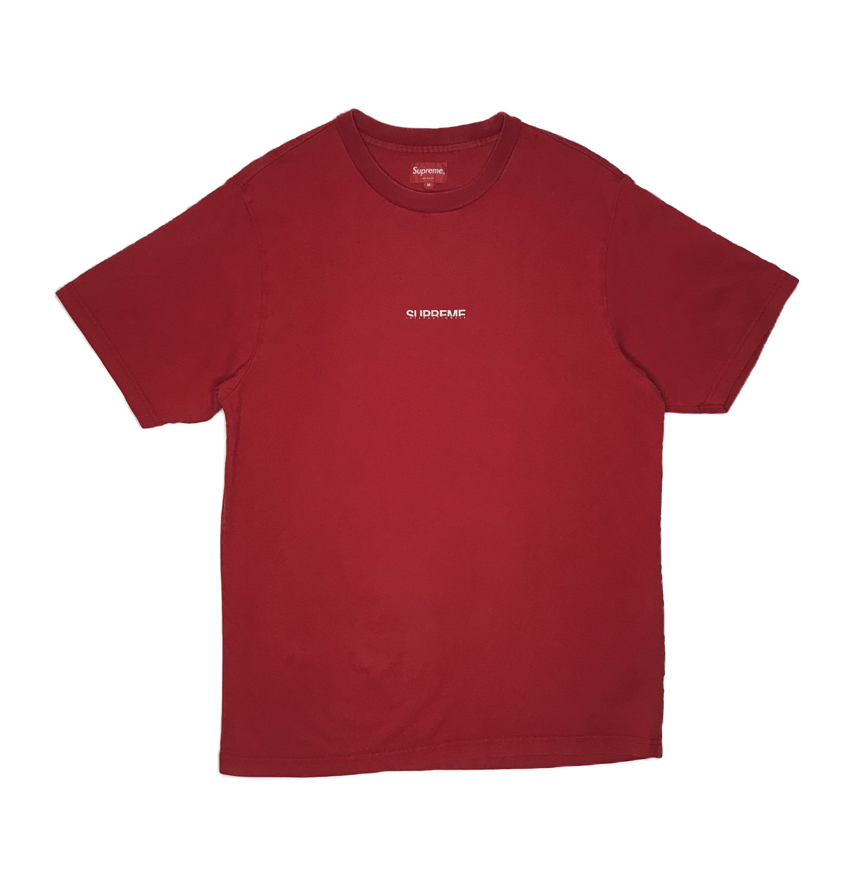 Supreme Supreme International Tee Red Size M Spring/Summer 2020 Size US M / EU 48-50 / 2 - 1 Thumbnail