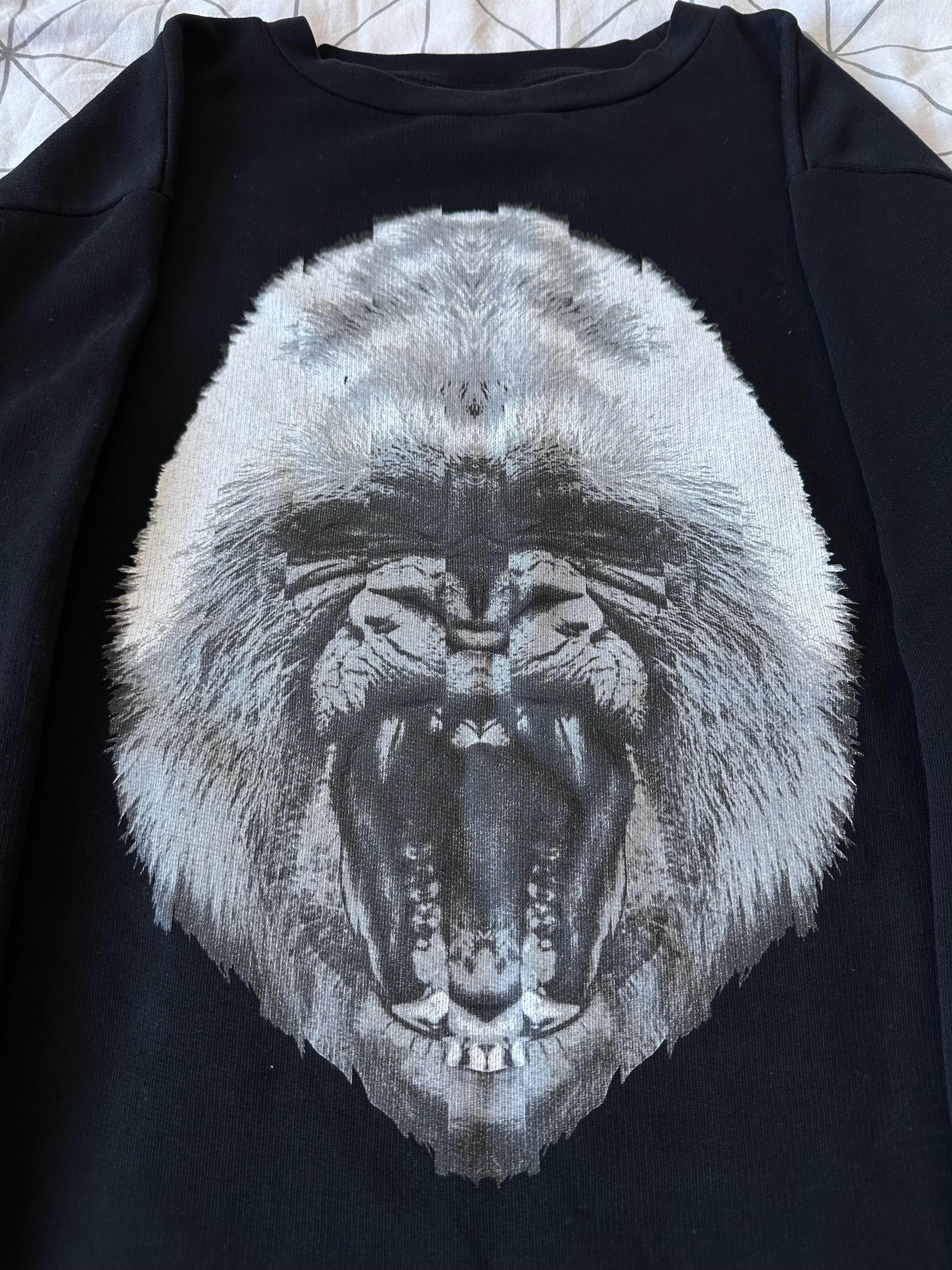 Marcelo Burlon Marcelo Burlon Gorilla Print Logo Crewneck Black Size US M / EU 48-50 / 2 - 3 Thumbnail