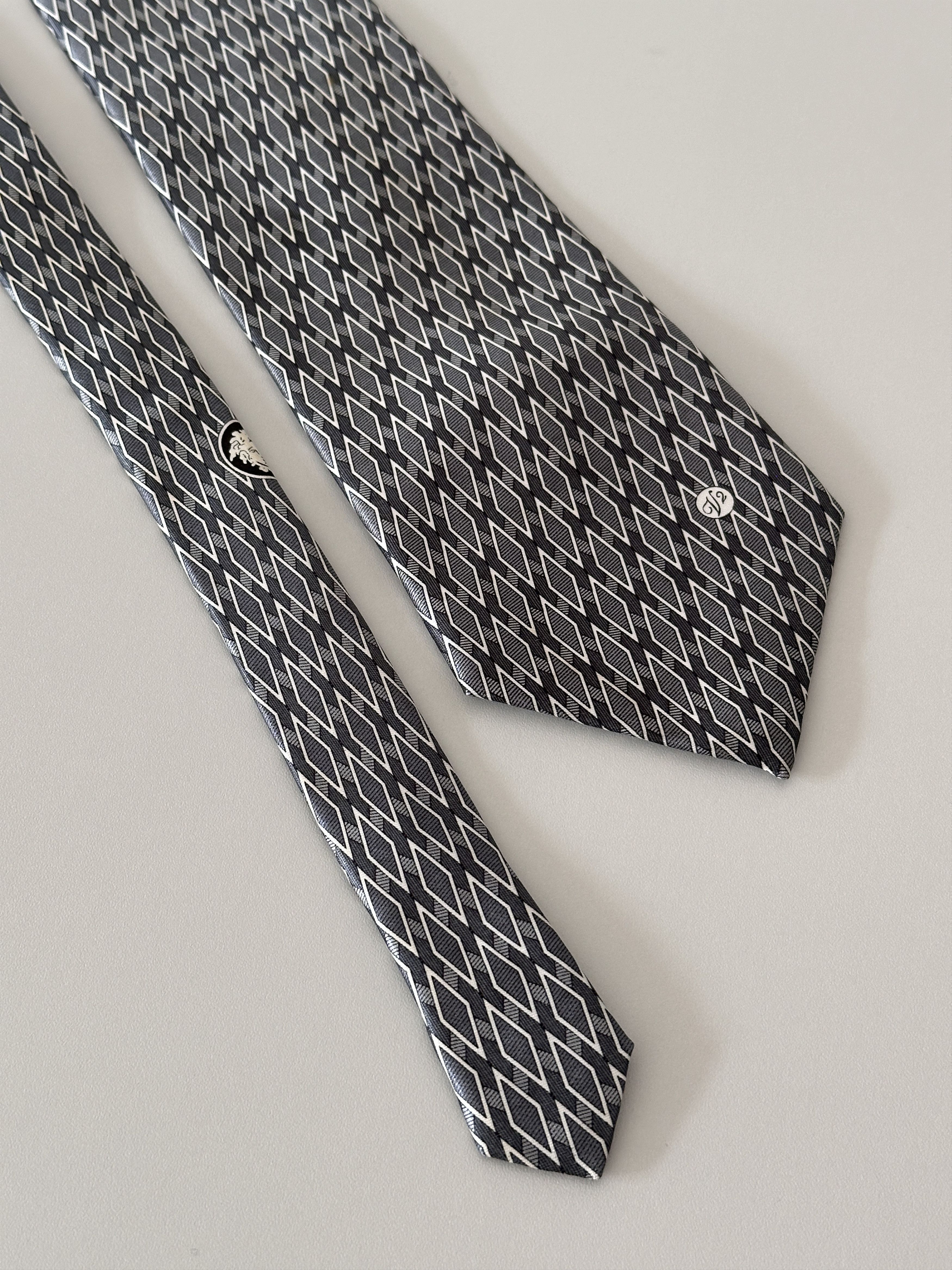 Versace × Versace Jeans Couture Versace Classic V2 Silk Tie Size ONE SIZE - 4 Thumbnail