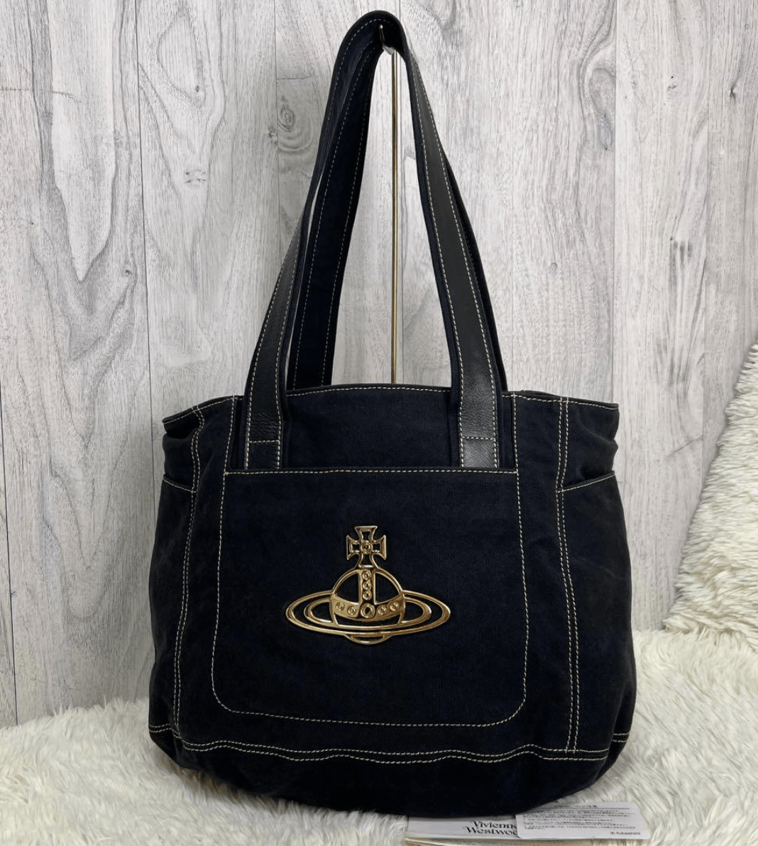 Vivienne Westwood Orb Canvas Tote Bag Grailed
