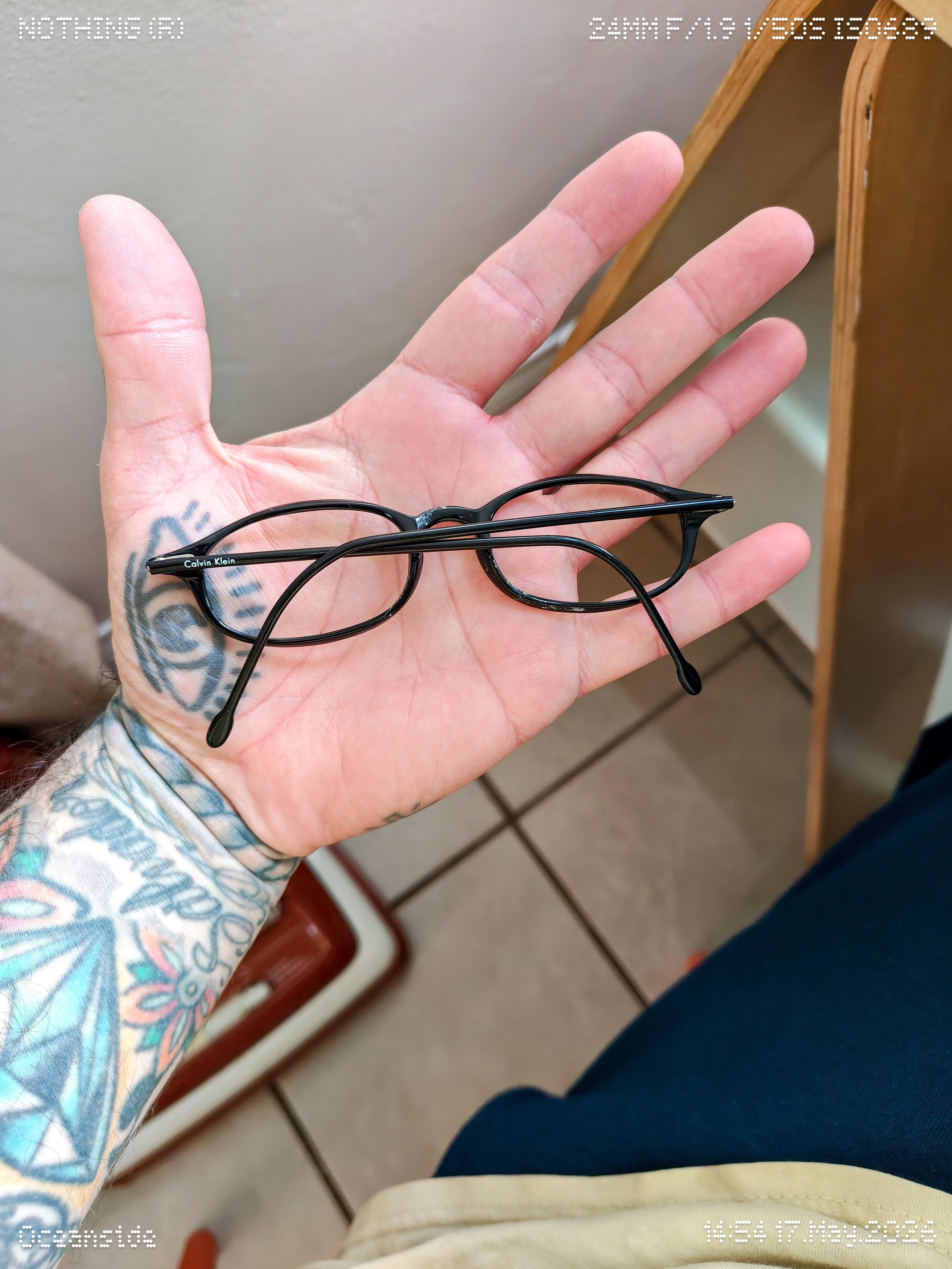 Calvin Klein Vintage 1990s Calvin Klein 727 Oval RX Frames Made In Italy Size ONE SIZE - 2 Thumbnail