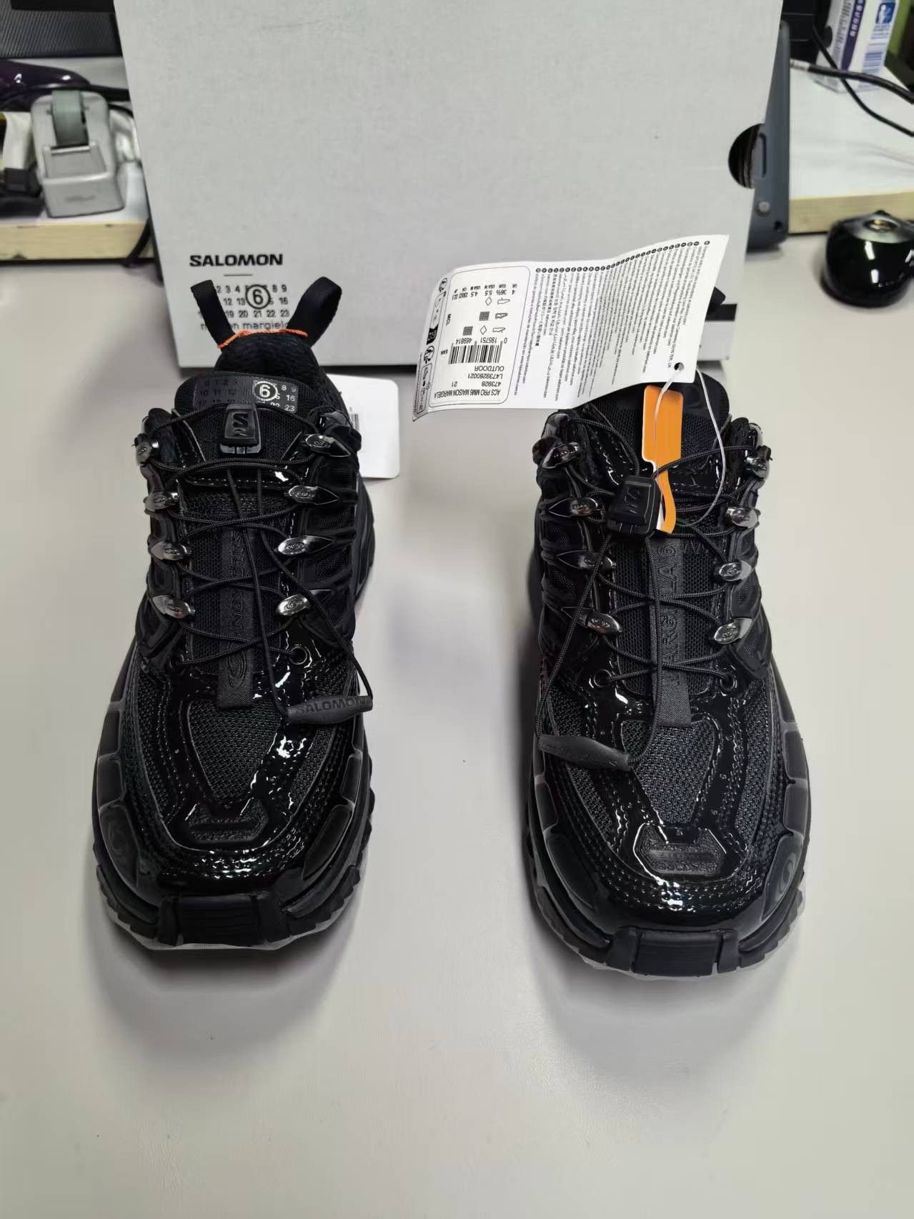 Maison Margiela × Salomon NIB ACS PRO Low-Top Sneakers - Black, 36.5 Size US 6.5 / IT 36.5 - 4 Thumbnail