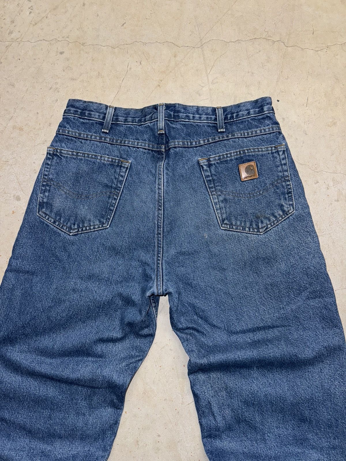 Carhartt Crazy Vintage 90s Carhartt Baggy Jeans Faded Distressed Size US 34 / EU 50 - 3 Thumbnail