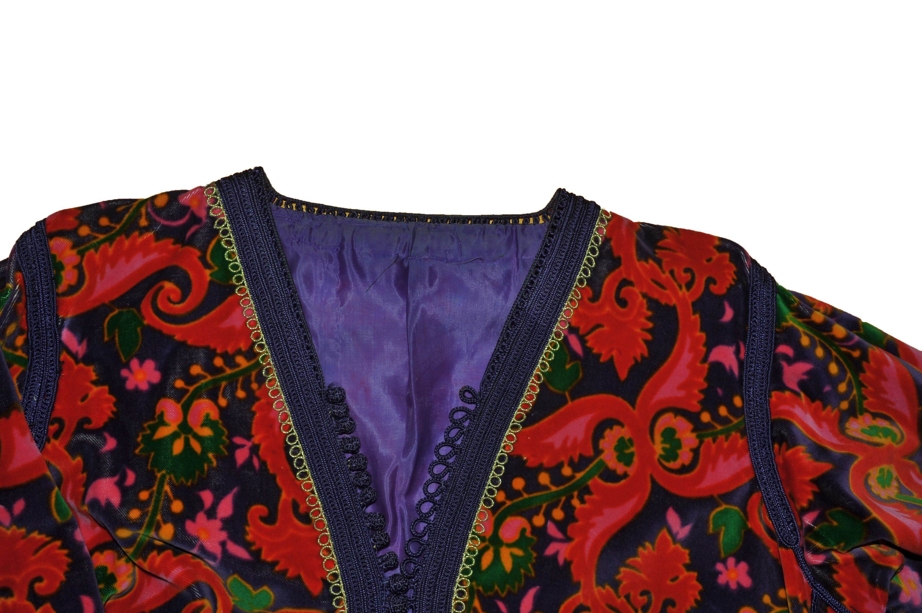 Vintage Vintage Moroccan Handsewn Caftan Hippie Bohemian Size L / US 10 / IT 46 - 3 Thumbnail