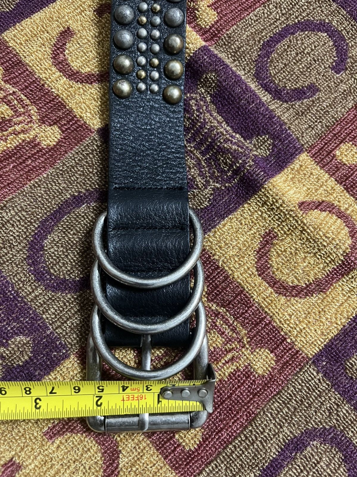 Handmade Studded Belt Fully Leather Inpired BB.Simon Size 34 - 5 Thumbnail