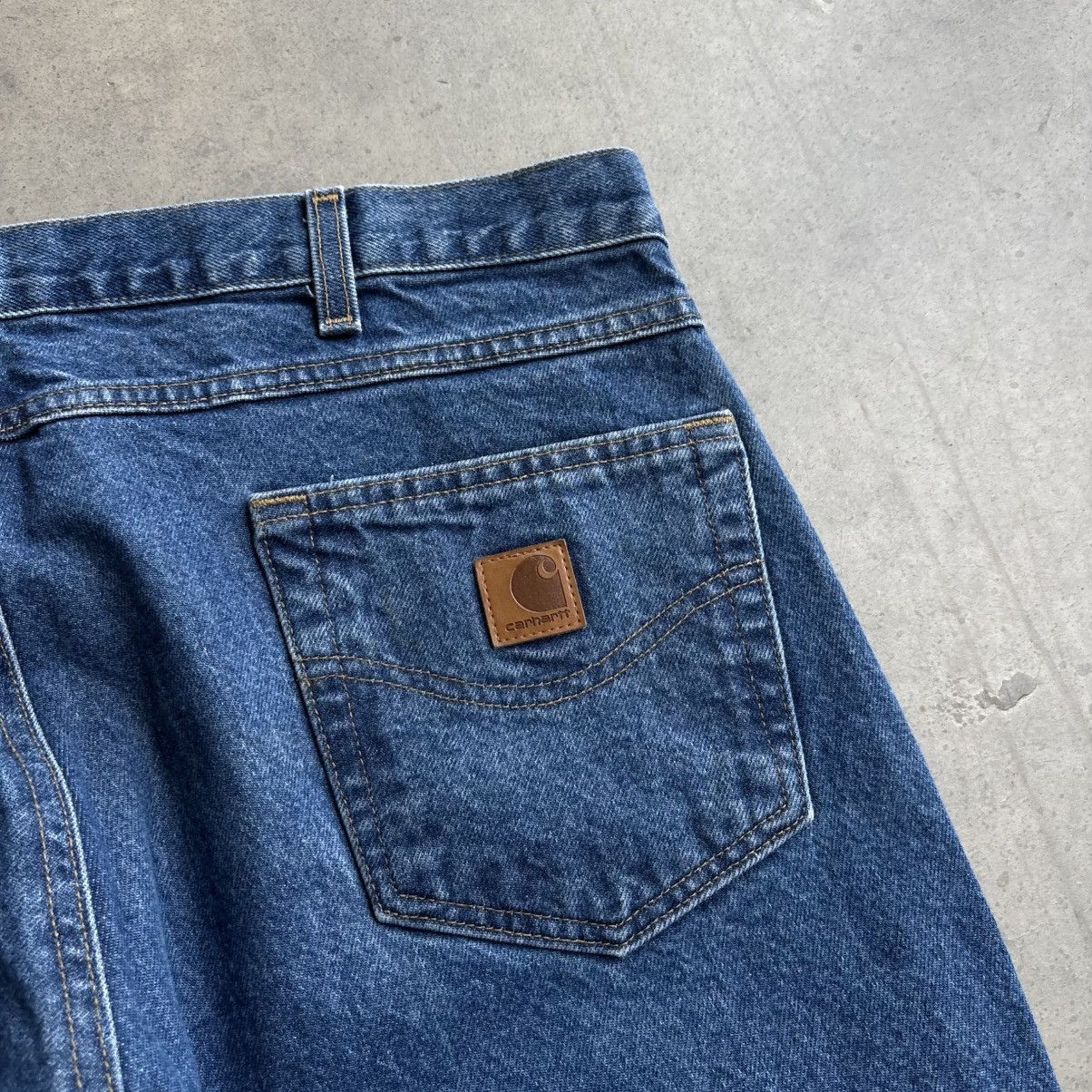 Carhartt × Vintage Vintage Carhartt Denim Jeans Baggy Skater Pants 38x28 Size US 38 / EU 54 - 4 Thumbnail