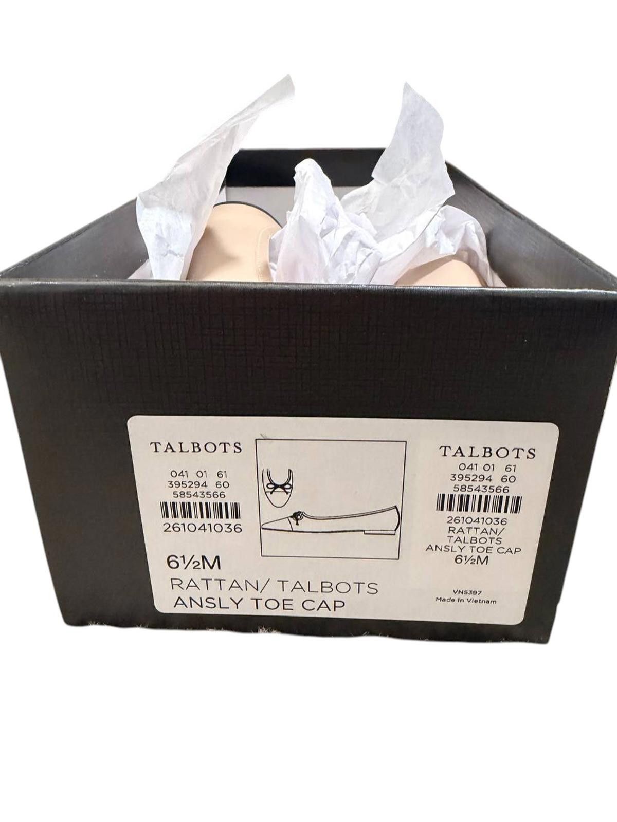 Other Talbots Ansly Ballet Flats – Rattan/Black – Size 6.5M Size US 6.5 / IT 36.5 - 5 Thumbnail