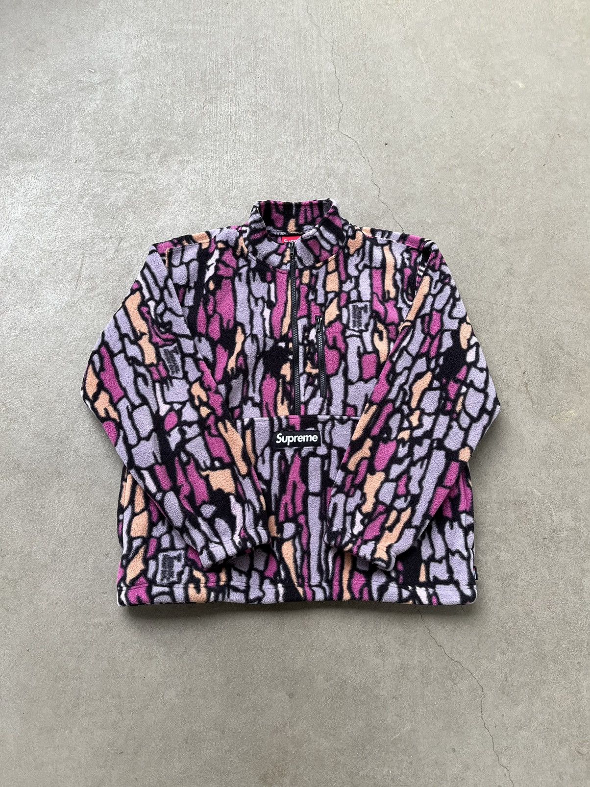Polartec Supreme PolarTec Fleece Tree Bark Camo Half Zip Size US M / EU 48-50 / 2 - 2 Thumbnail