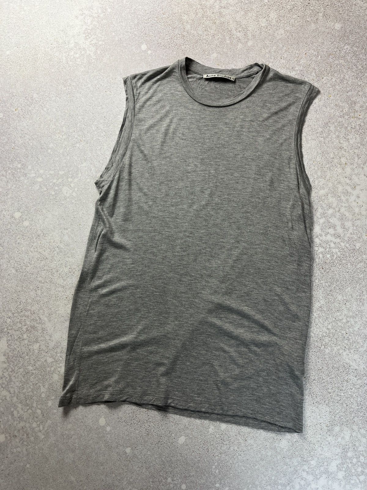 Acne Studios Acne Studios Zone Tencel PSS14 Sleeveless T-Shirt Size US S / EU 44-46 / 1 - 1 Thumbnail