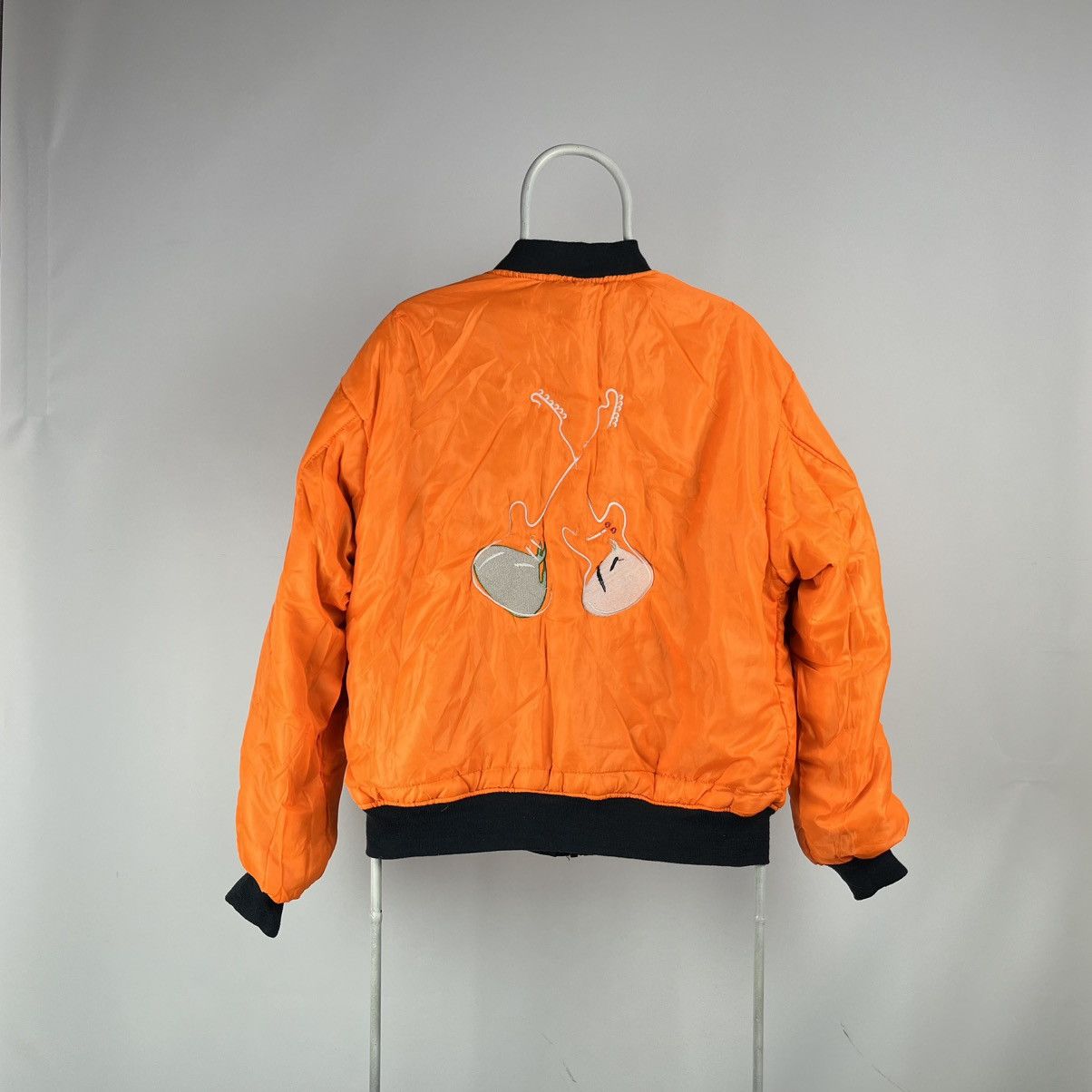 Band Tees Vintage STATUS QUO Bomber jacket MA-1 reversible Raf simons Size US L / EU 52-54 / 3 - 4 Thumbnail
