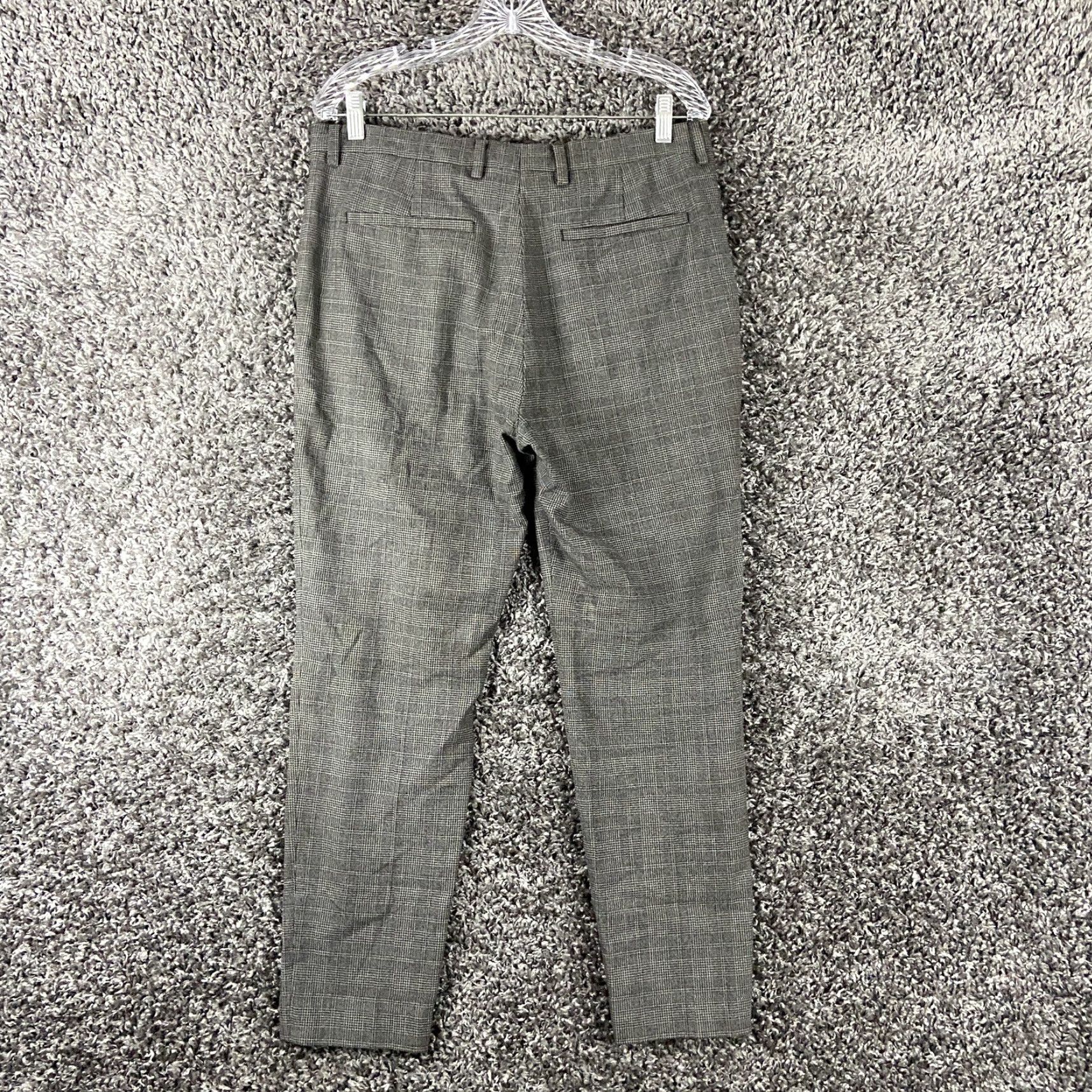 Zara ZARA Dress Pants Women Size 31 Gray Plaid Pockets Womens Size 24" / US 00 / IT 34 - 7 Thumbnail
