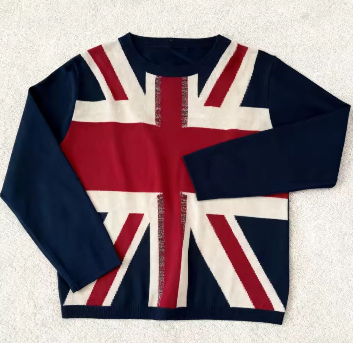 Japanese Brand Street Y2K Cross Flag Retro Inspired Warm Sweater Knitwear Size US L / EU 52-54 / 3 - 2 Thumbnail