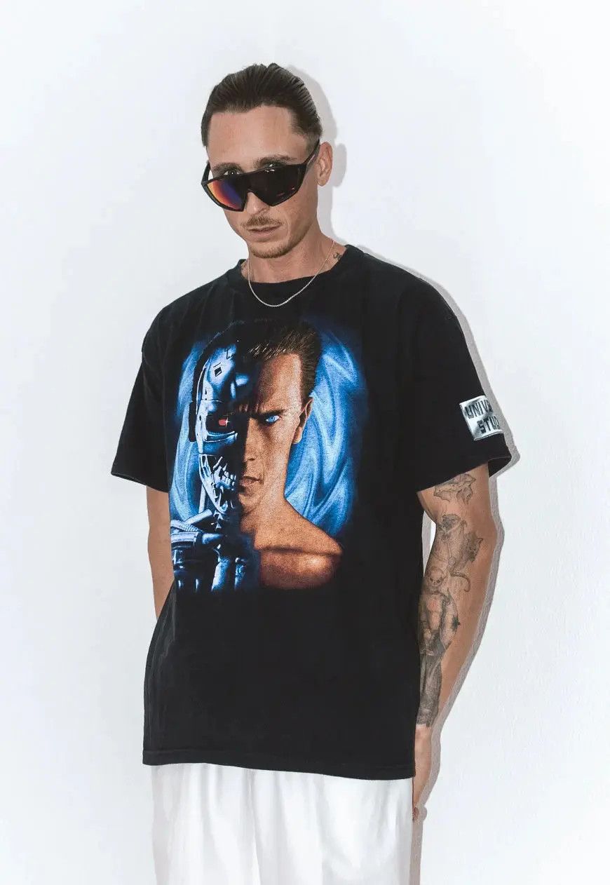 Rap Tees × Vintage Rare 90s Terminator 2 Movie Graphic Tee Vintage Size US XL / EU 56 / 4 - 3 Thumbnail