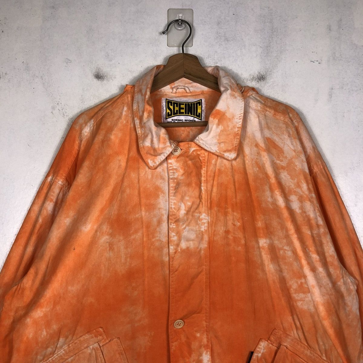 Japanese Brand 📌VINTAGE ACID WASH HUNTING JACKET SCEINIC WILD ISSEY MIYAKE Size US L / EU 52-54 / 3 - 4 Thumbnail