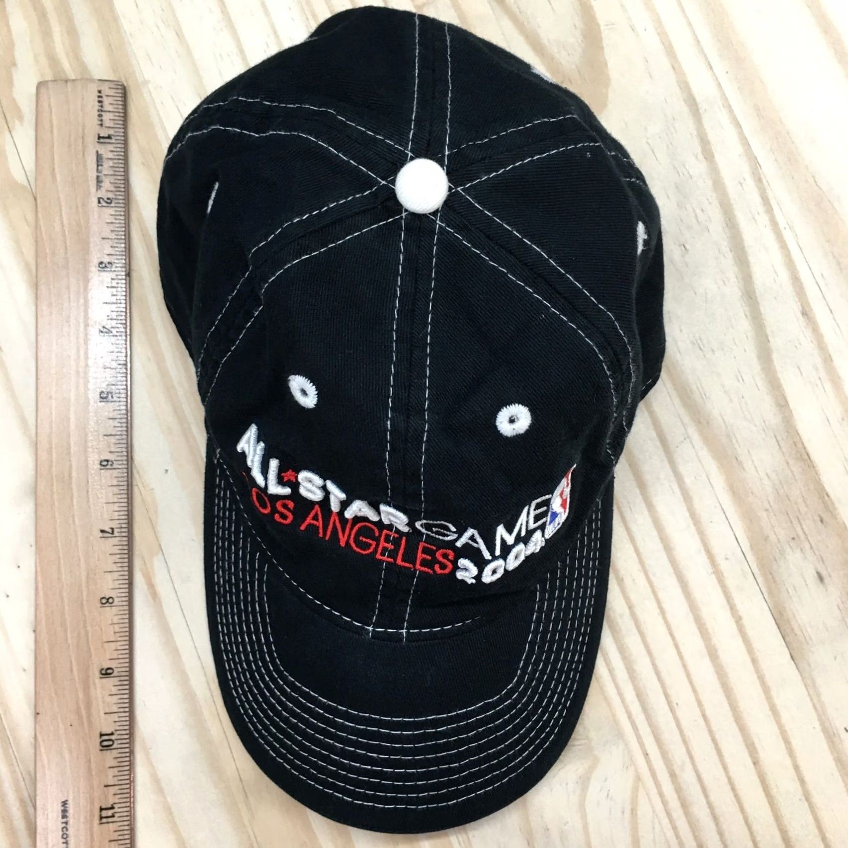 Reebok Reebok All Star Game Los Angeles 2004 NBA Cap Hat Mens One Size Black Cotton Baseball Cap Stars Adjustable Hat Mens Size ONE SIZE - 3 Thumbnail