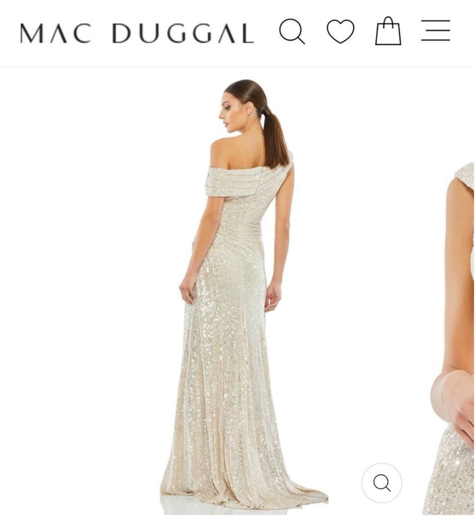 Mac Duggal Women's Mac Duggal Dress, Size 8, Champagne Size M / US 6-8 / IT 42-44 - 2 Thumbnail