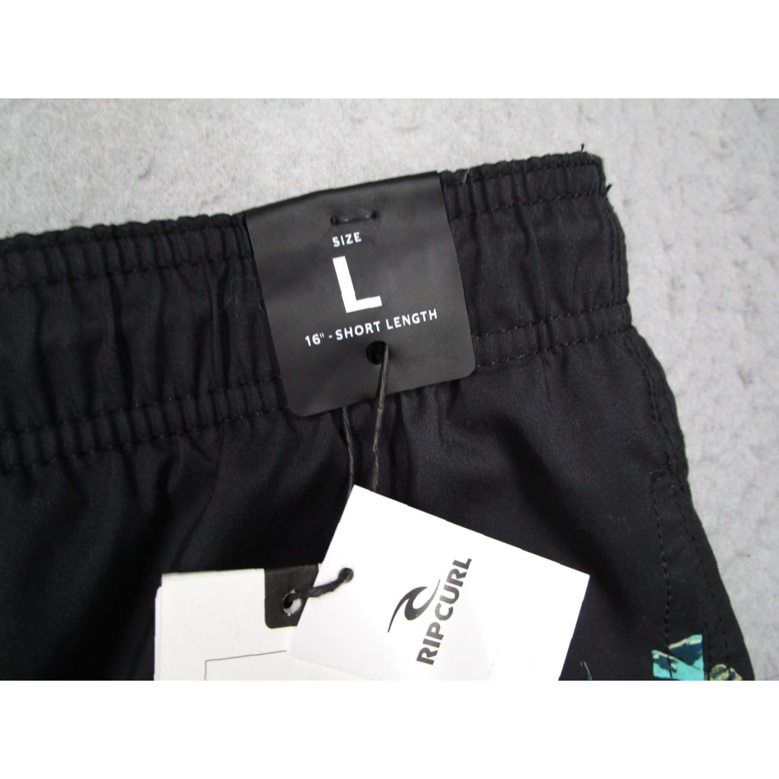 Rip Curl RIP CURL Board Shorts Mens Large Black Floral Lay Days 6" Lined Surf Swim Trunks Size US 33 - 2 Thumbnail
