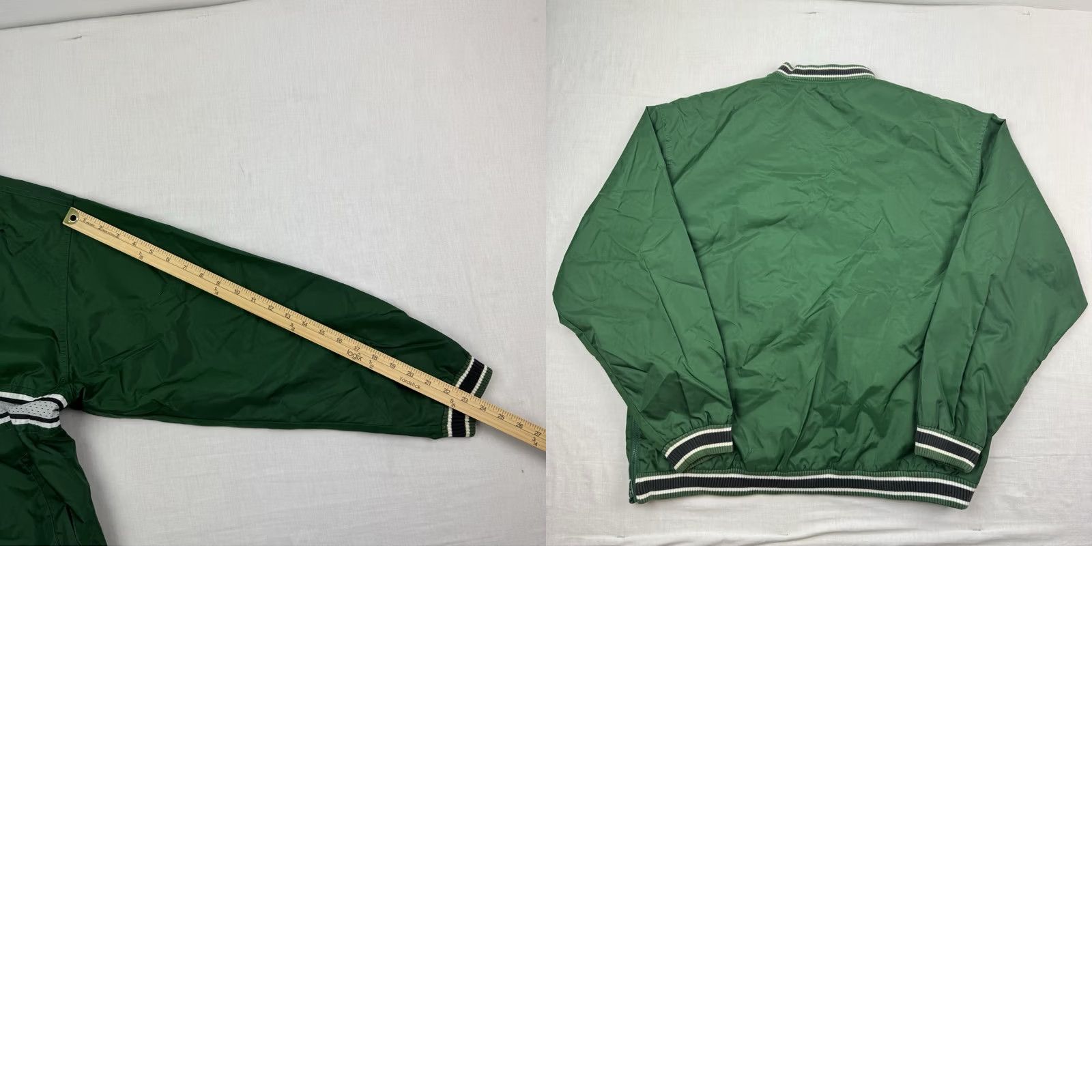 Reebok VINTAGE Reebok Jacket Windbreaker Adult Small 90s Sports Nylon Green Zip Mens Size US S / EU 44-46 / 1 - 9 Thumbnail