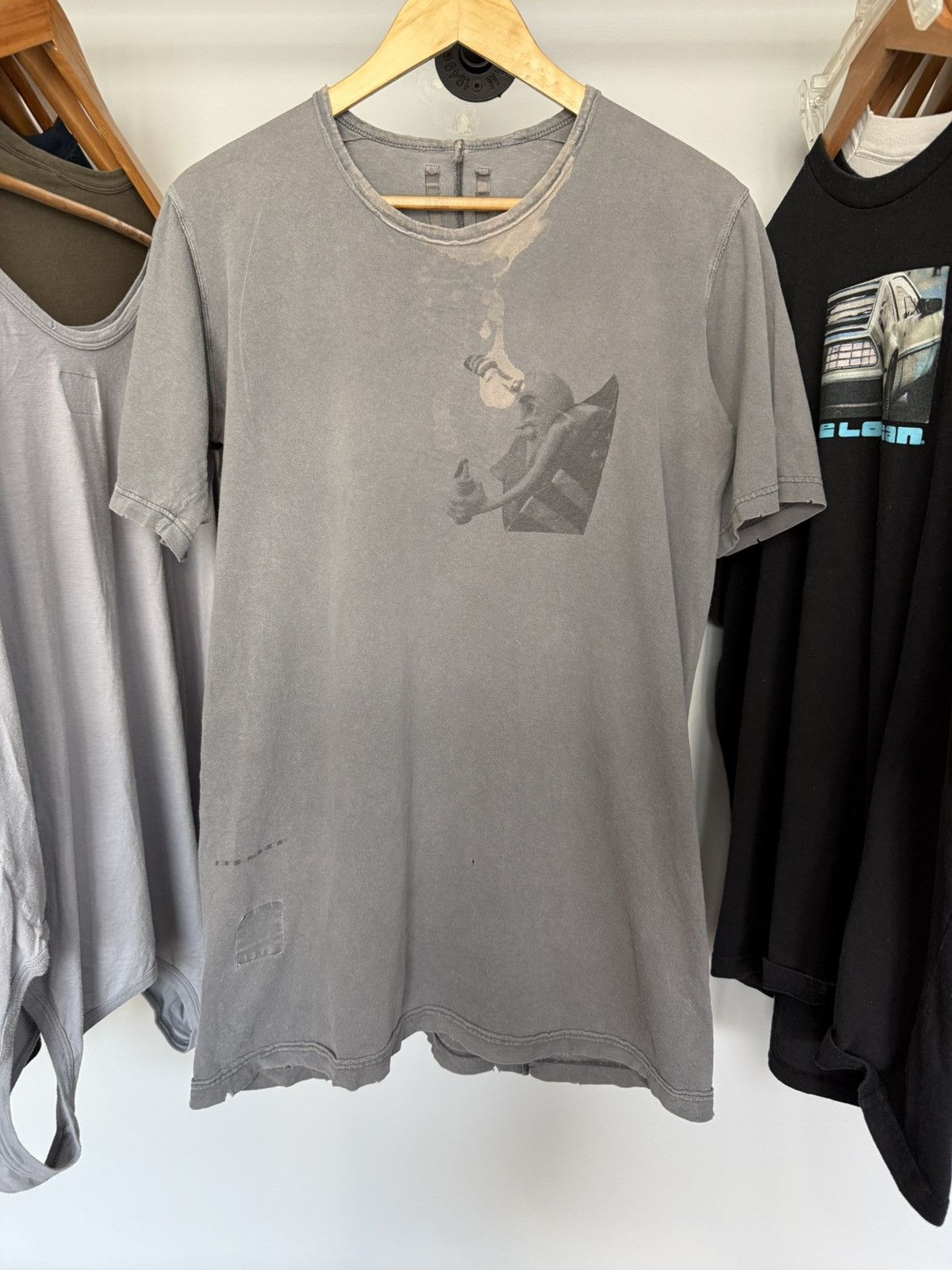 Rick Owens Drkshdw Rick Owens DRKSHDW Bleached Hot Dog Tee Size US M / EU 48-50 / 2 - 1 Thumbnail