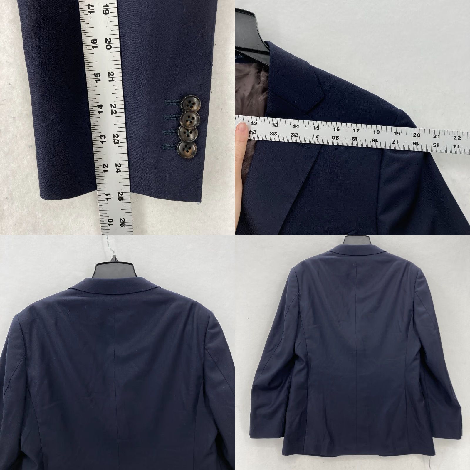 Suitsupply Suit Supply Napoli Single Breasted Blazer Jacket Mens 52 Navy Blue Wool Blazer Boss Suit 52 Navy Mens Wool Blazer Size 52R - 9 Thumbnail