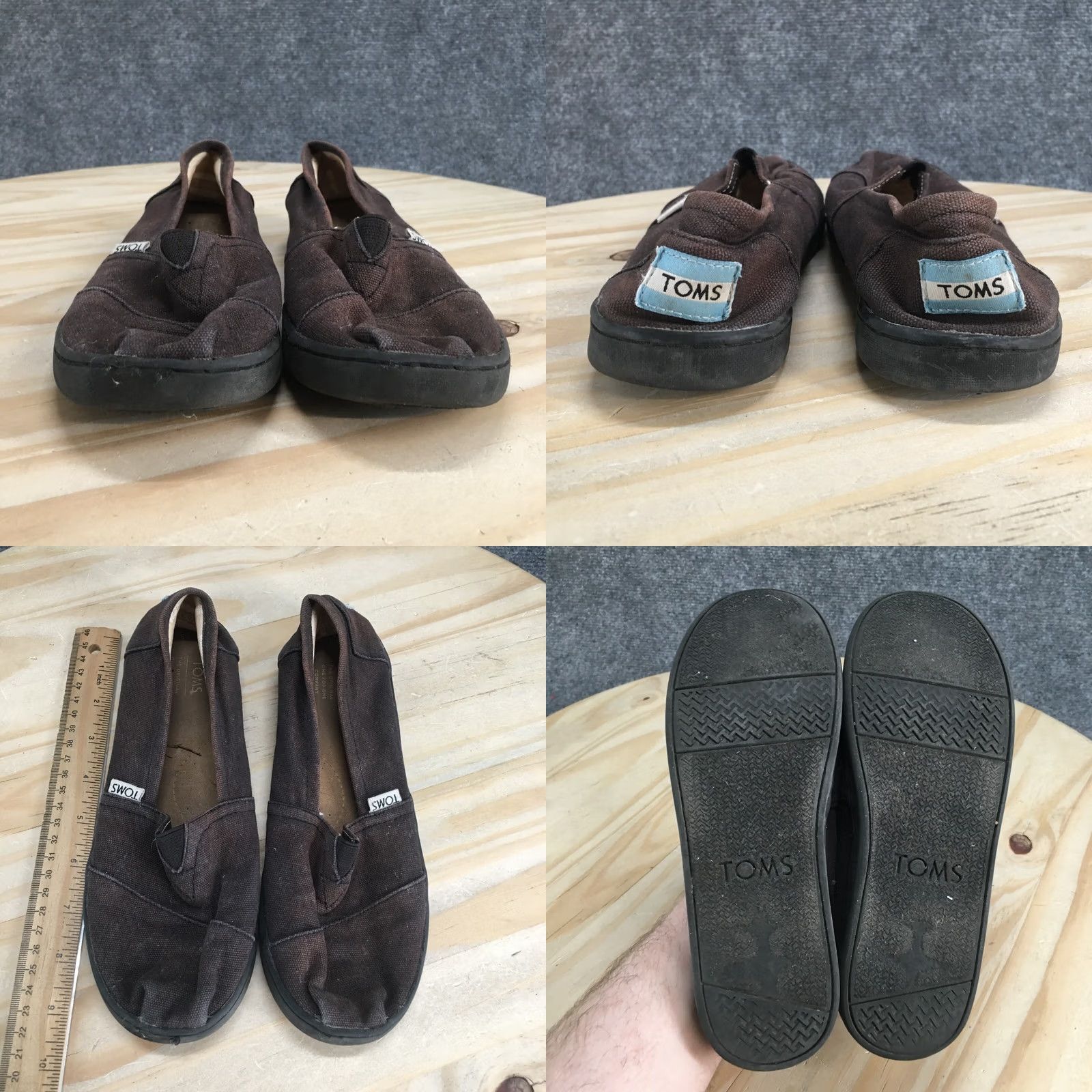 Toms TOMS Shoes Mens 5 Slip On Sneakers Brown Round Toe Low Top Casual Flats Shoes 10010530 Size S / US 4 / IT 40 - 8 Thumbnail