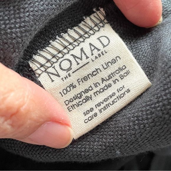 Nomad Nomad The Label Linen Kimono Robe - S/M, 100% French linen! Size ONE SIZE - 7 Thumbnail