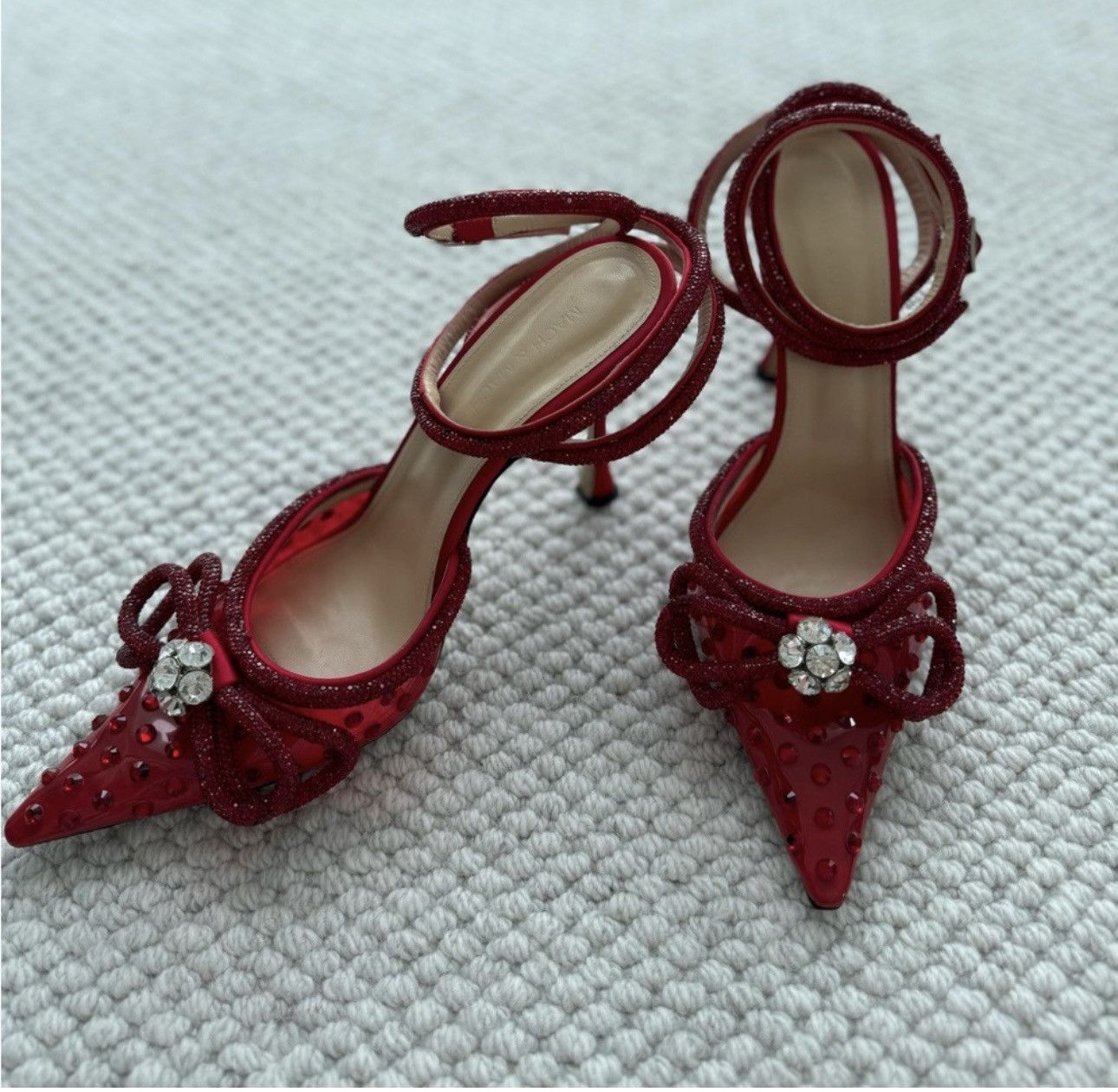MACH & MACH Mach & Mach double bow red pumps Size US 10 / IT 40 - 1 Thumbnail