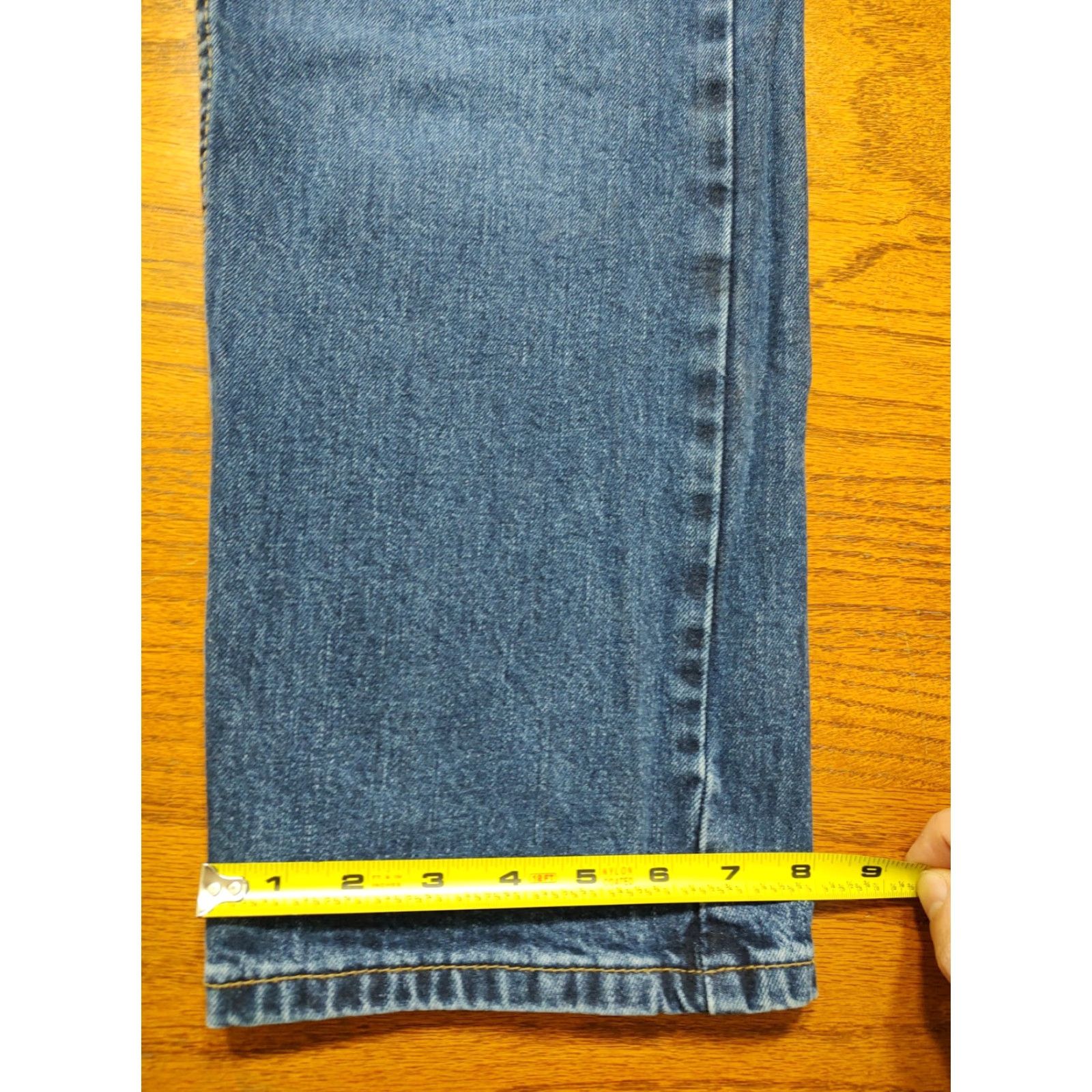 Levi's Levi's 505 Jeans Mens Regular Straight Blue Denim 32x30 5-Pocket Zip Belt Loops Machine Washable Vintage: No Size US 32 / EU 48 - 7 Thumbnail