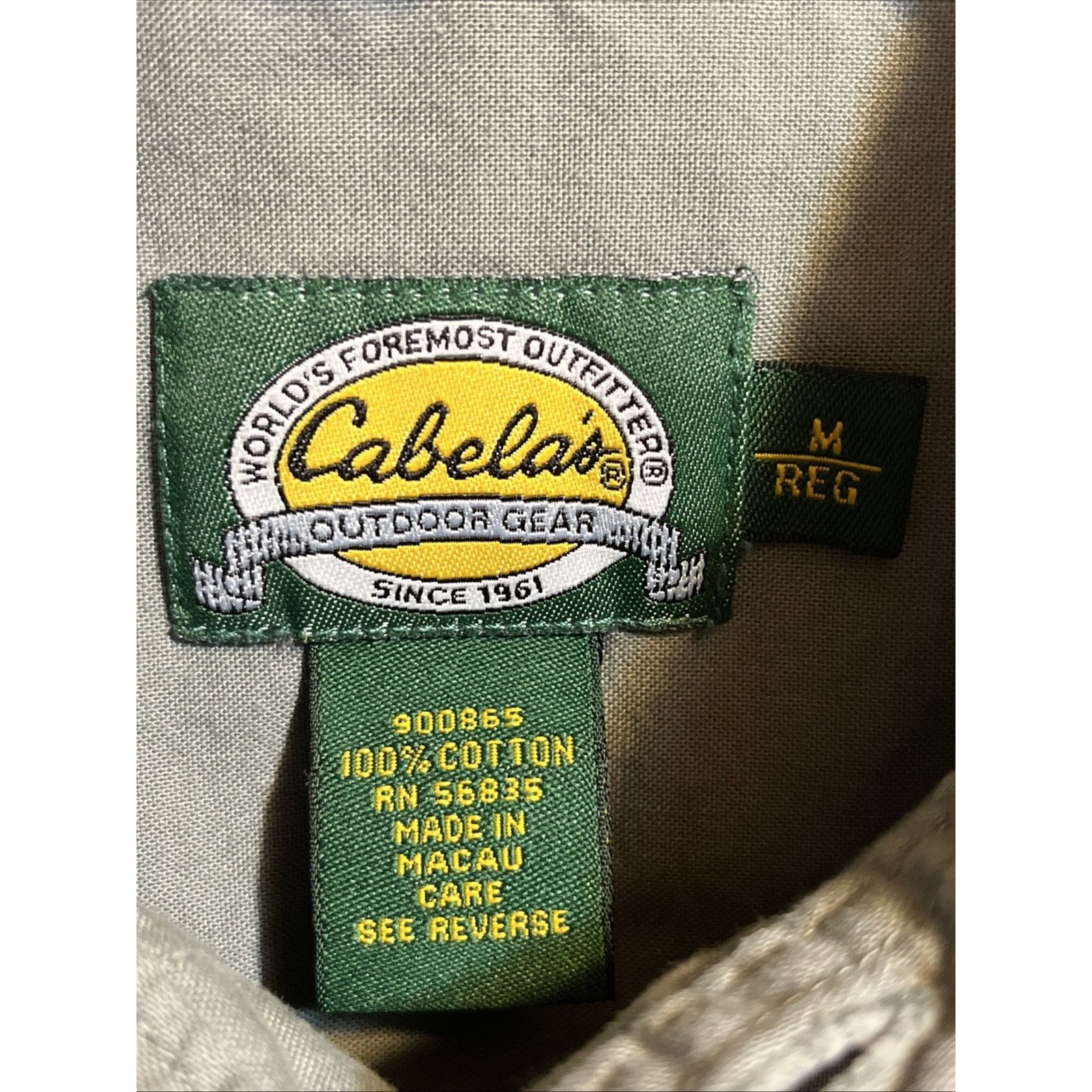 Cabelas Cabelas Shirt Men’s M Gray S Cotton Canvas Black Lab Logo Size US M / EU 48-50 / 2 - 3 Thumbnail