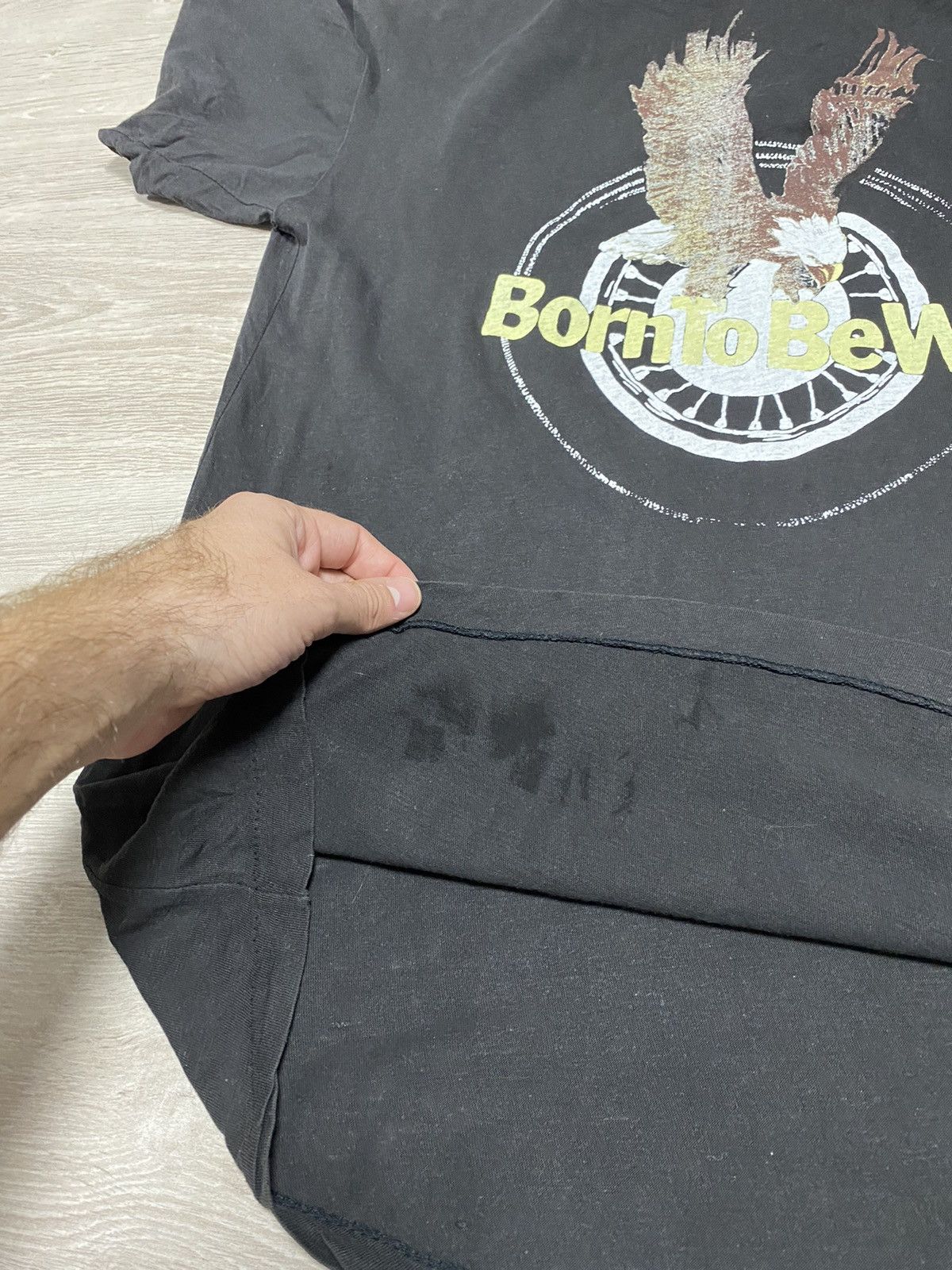 Harley Davidson Vintage 1990 Harley Davidson Born To Be Wild size L Size US L / EU 52-54 / 3 - 13 Thumbnail