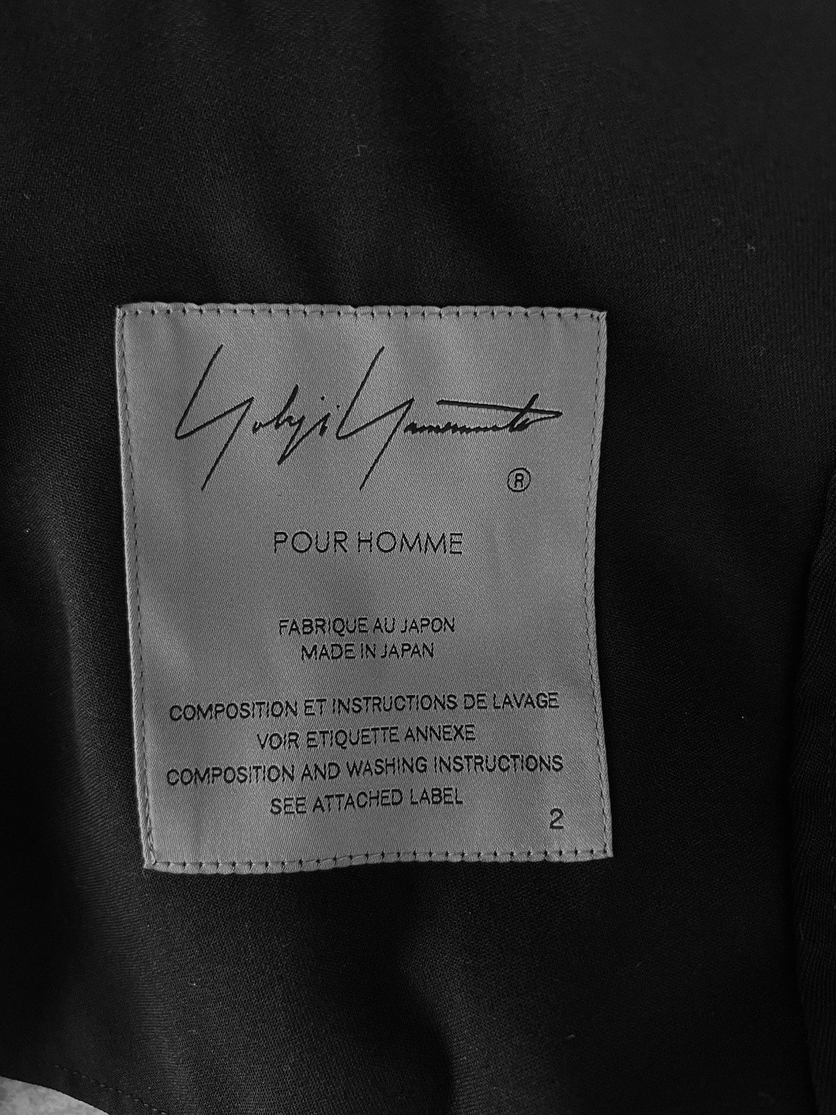 Yohji Yamamoto Yohji Yamamoto Pour Homme - W/Gabardine Stand Collar Jacket Size US M / EU 48-50 / 2 - 8 Thumbnail