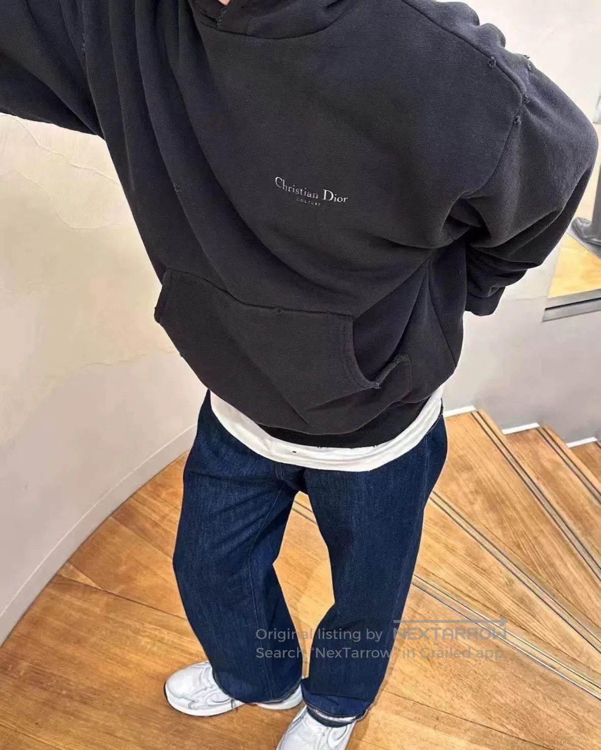 Dior Dior Homme Oversized Distressed Black Hoodie. Size US M / EU 48-50 / 2 - 3 Thumbnail
