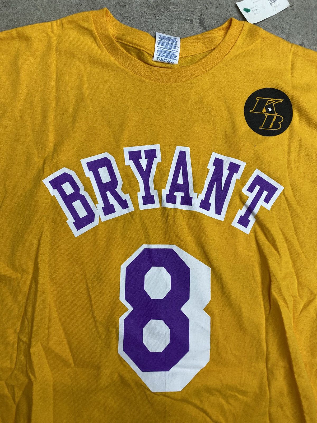 NBA RARE Promo Los Angeles Lakers Kobe Bryant 8 24 Tee Shirt Size US XL / EU 56 / 4 - 2 Thumbnail