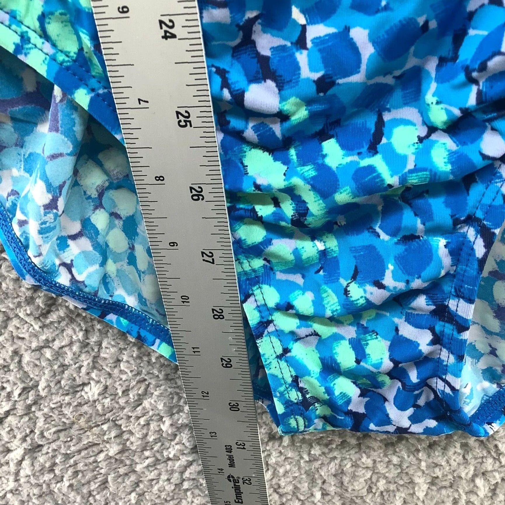 Jantzen Jantzen One Piece Swimsuit Womens XL Blue Tropical Halter Beach Summer Swim Size ONE SIZE - 4 Thumbnail