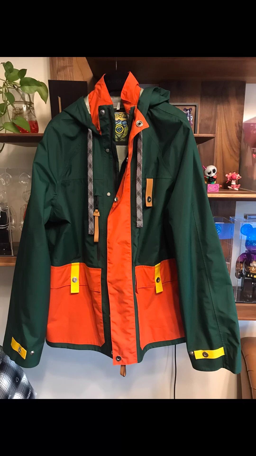 Loewe LOEWE hooded shell jacket emerald tangerine M oversized Size US M / EU 48-50 / 2 - 1 Thumbnail