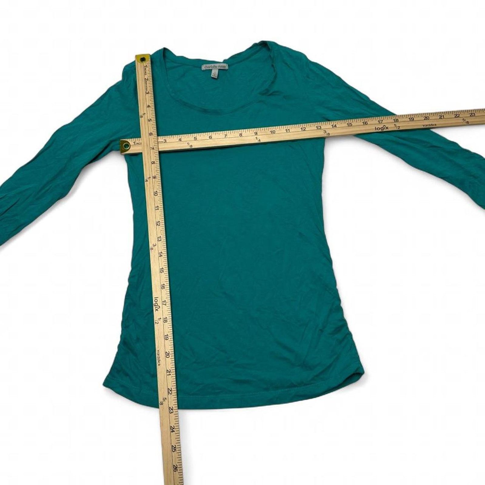 Other Vintage Charlotte Russe Teal Green Blue Fitted Sleeve Size S Size S / US 4 / IT 40 - 3 Thumbnail