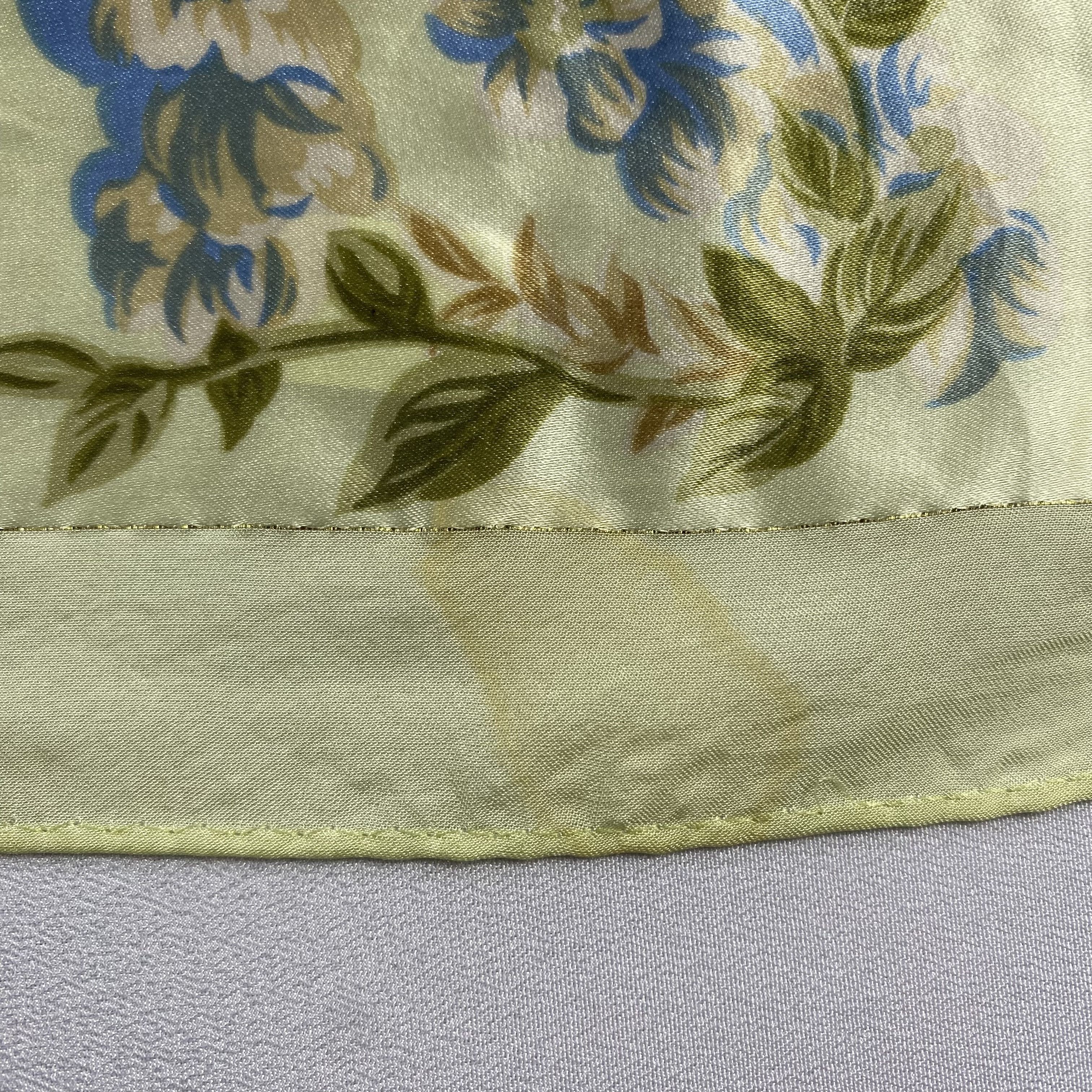Japanese Brand × Vintage Vintage Elle Paris Floral Silk Scarf SS054 Size ONE SIZE - 5 Thumbnail