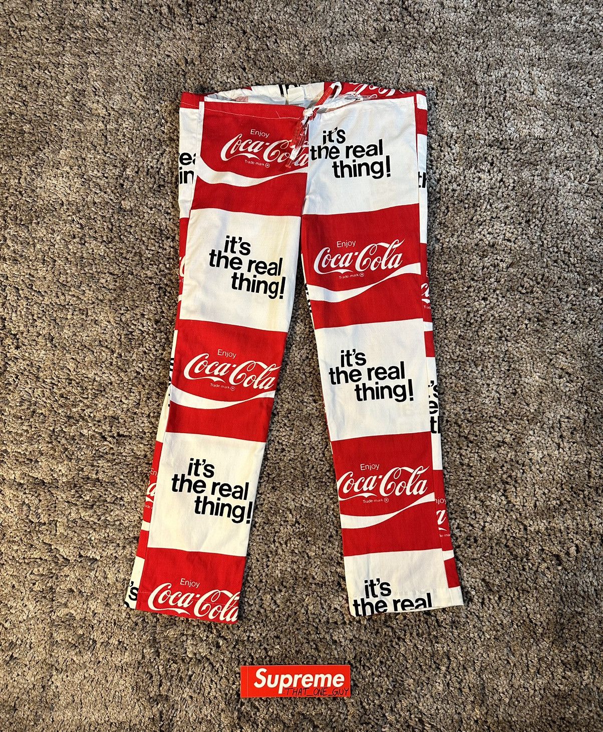 image of Coca Cola x Vintage 70’S Coca-Cola Beach Pants (Tailored), Men's (Size 32)