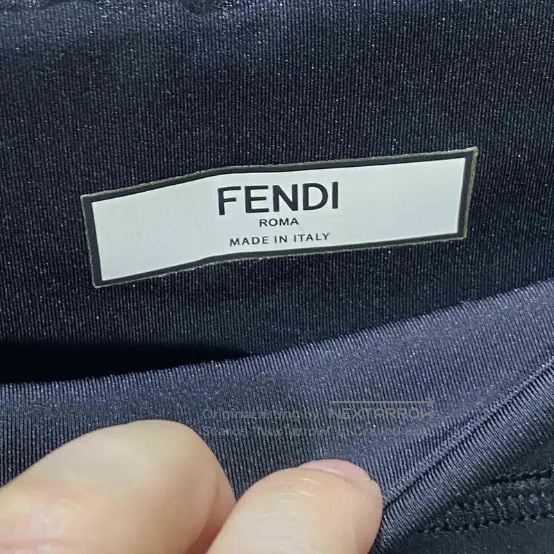 Fendi Fendi Black Cotton Casual Pants for Women . Size 23" - 3 Thumbnail