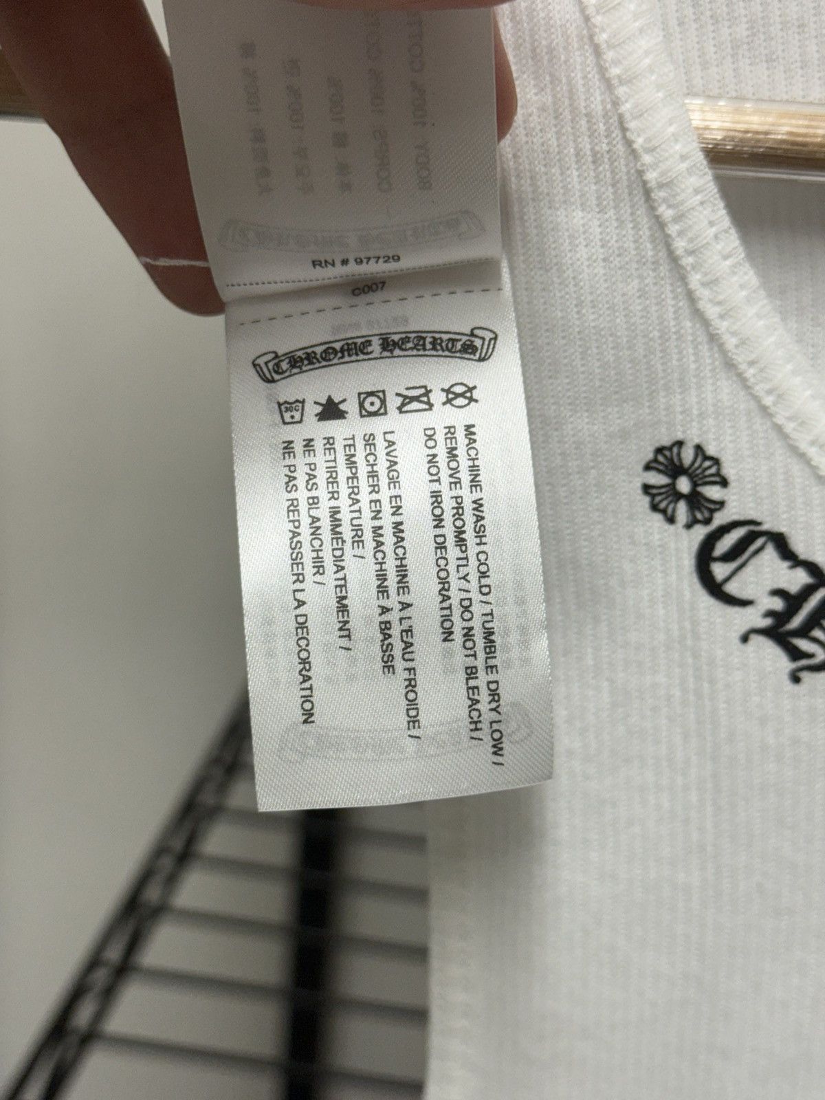Chrome Hearts Chrome Hearts Limited ribbed tank Size US M / EU 48-50 / 2 - 6 Thumbnail