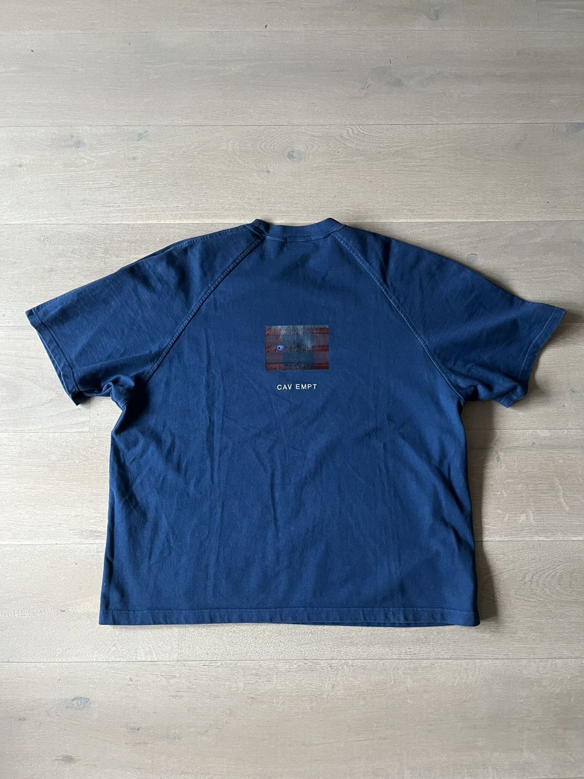 Cav Empt Cav Empt Overdye Raglan Heavy T-Shirt Blue size Large Size US L / EU 52-54 / 3 - 4 Thumbnail
