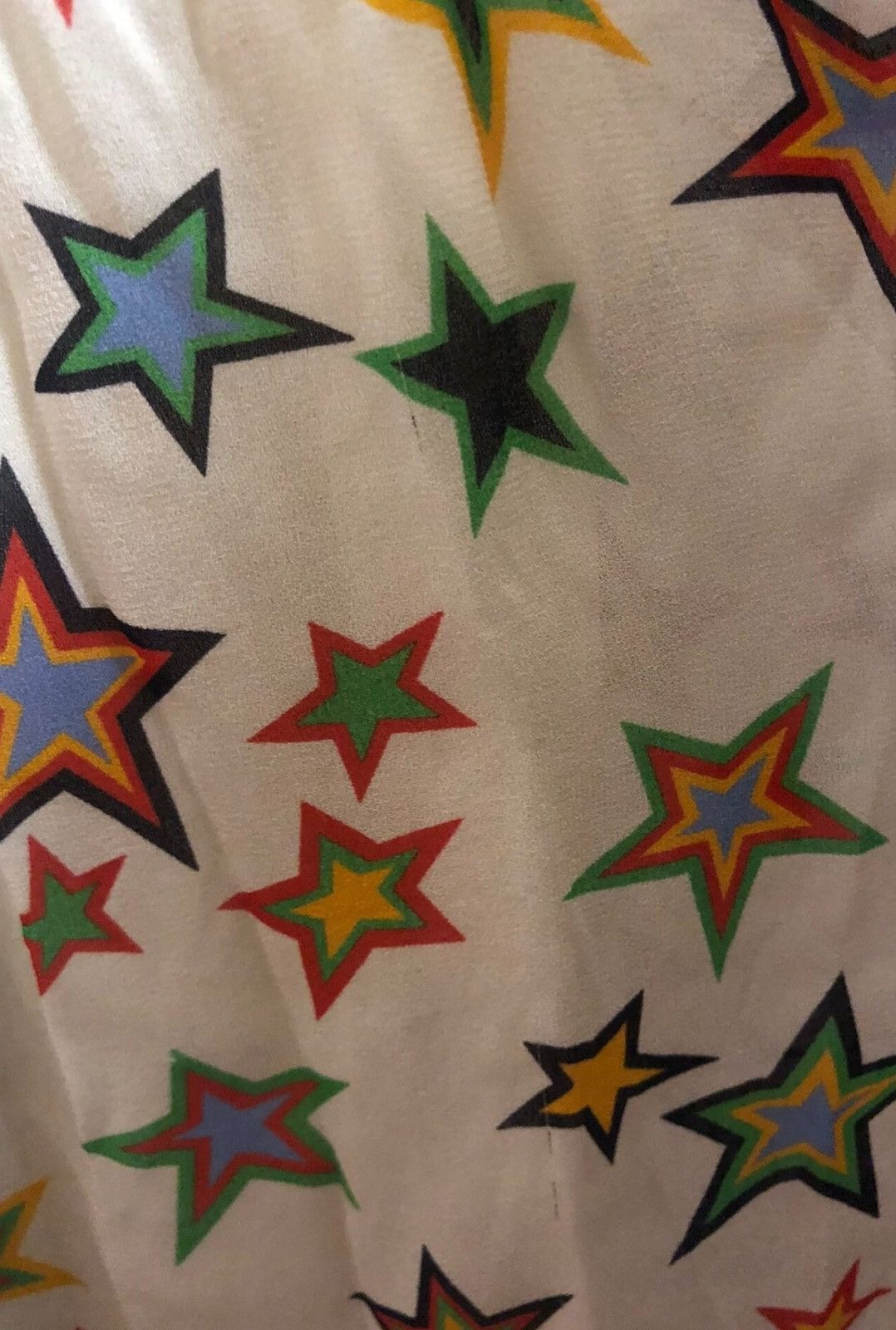 Saint Laurent Paris Saint Laurent Beige Mulberry Silk Star Dress Size S / US 4 / IT 40 - 5 Thumbnail