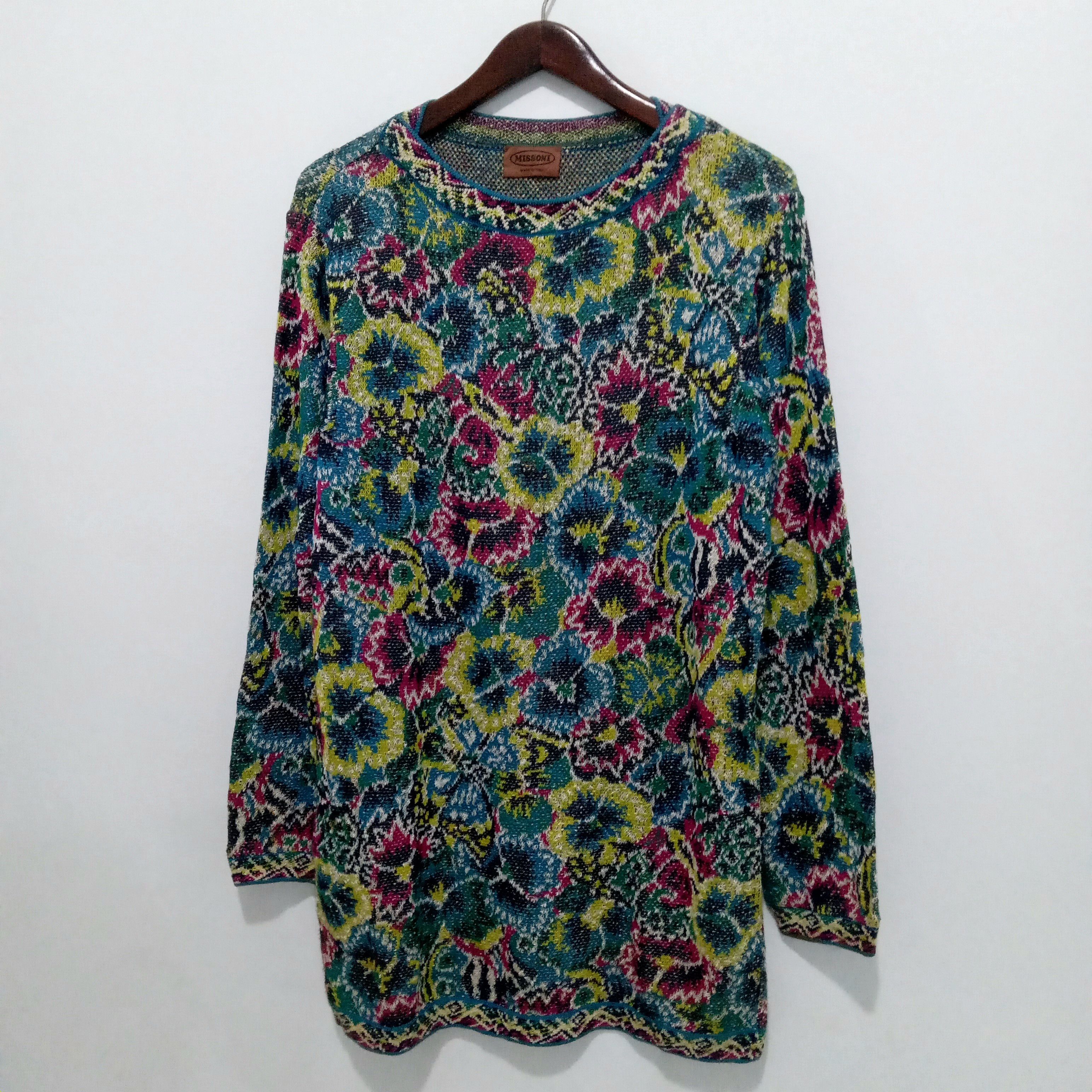 Coogi × Missoni Missoni knitwear 3d flower multi color Size US L / EU 52-54 / 3 - 2 Thumbnail